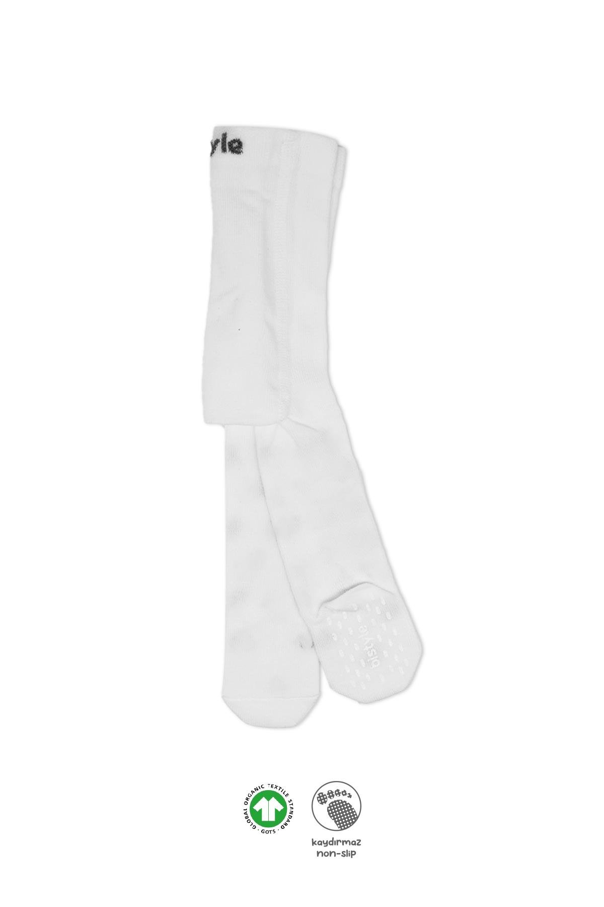 Külotlu ÇorapBistyleBistyle Organik Kız Erkek Bebek Çocuk Penye Külotlu Çorap Kaymaz Basic