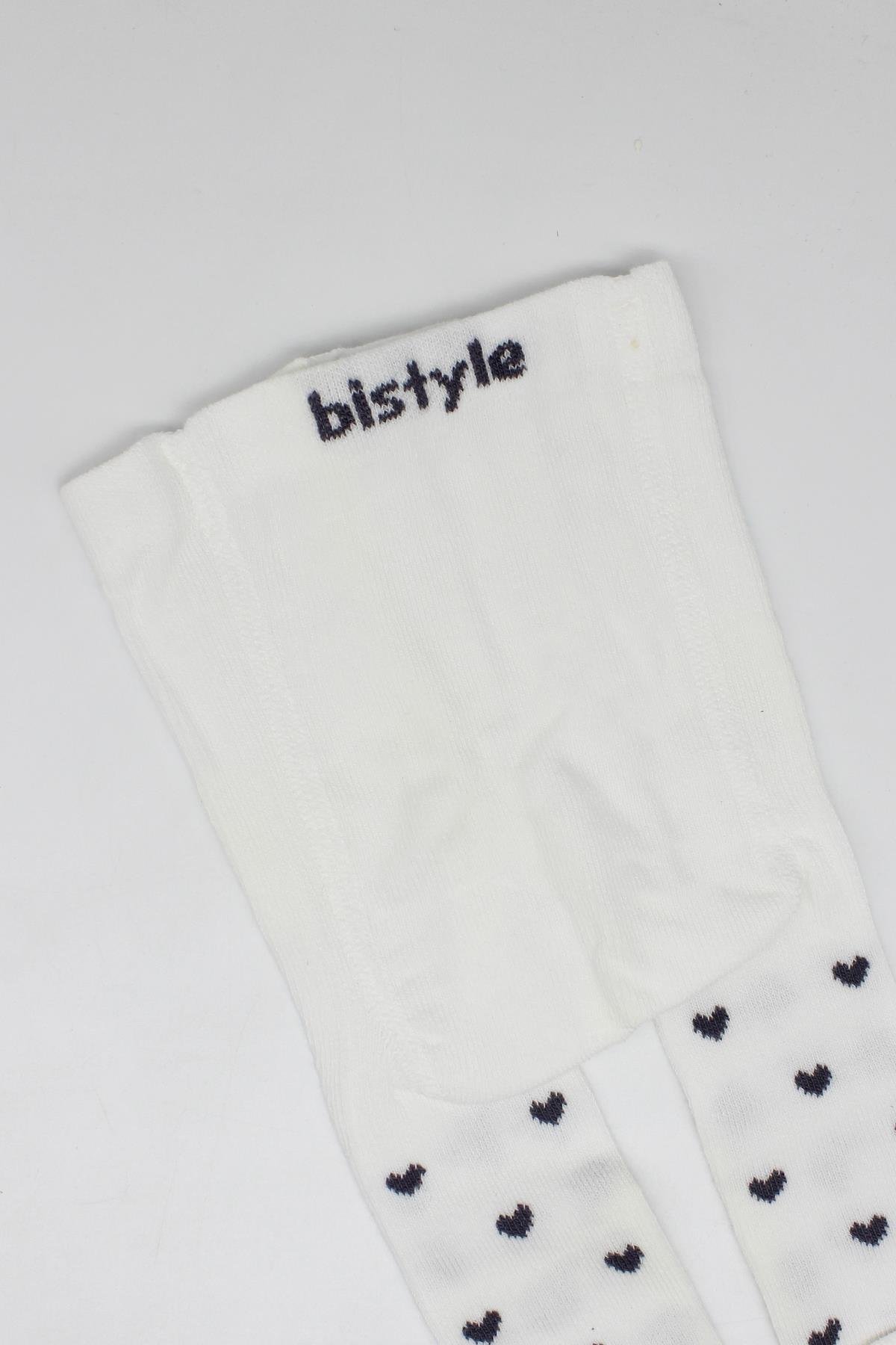 Külotlu ÇorapBistyleBistyle Organik Kız Erkek Bebek Çocuk Penye Külotlu Çorap Kaymaz Love