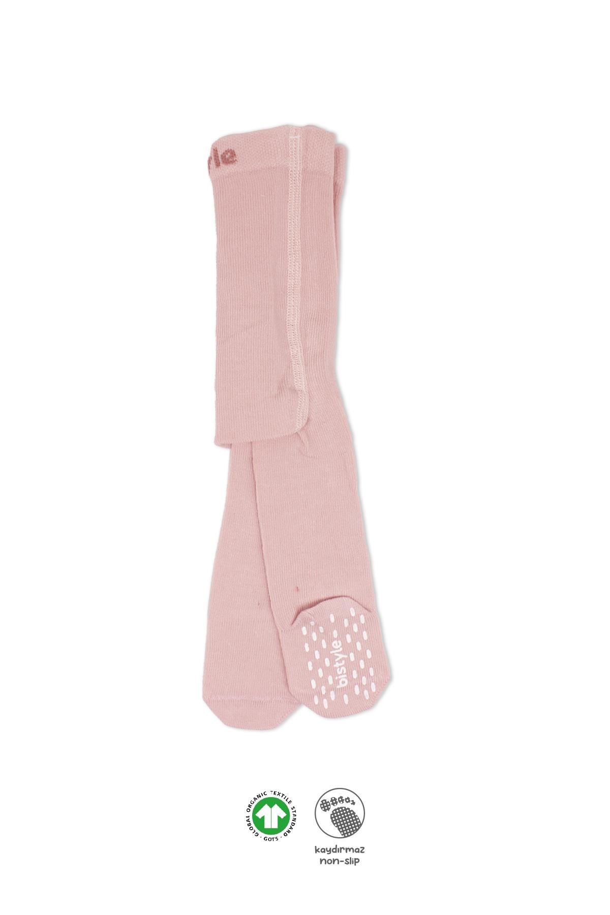 Külotlu ÇorapBistyleBistyle Organik Kız Erkek Bebek Çocuk Penye Külotlu Çorap Kaymaz Basic