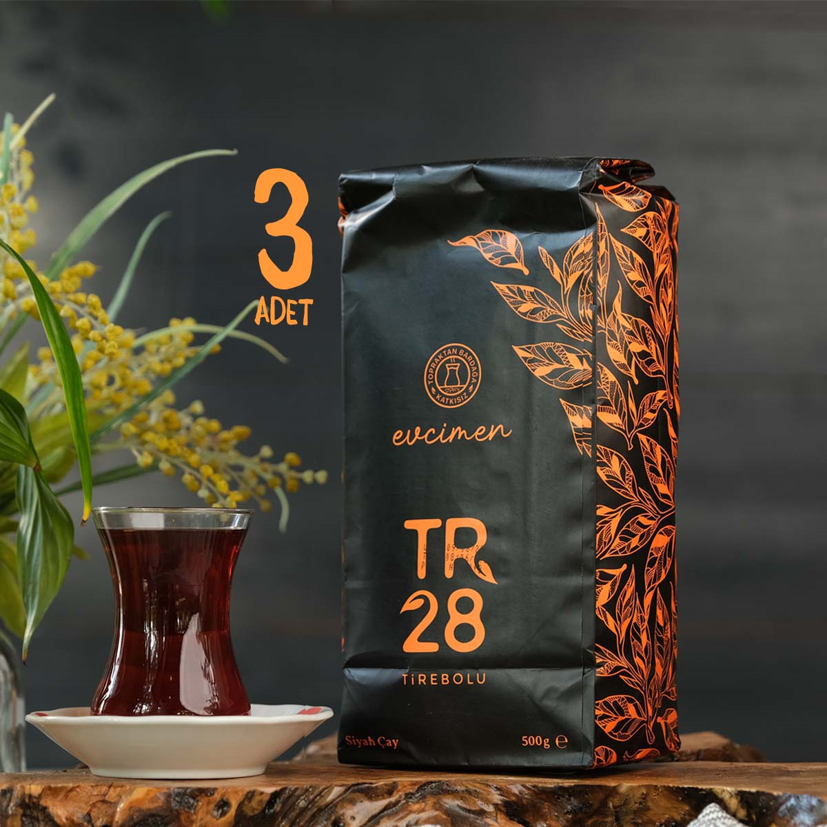 3'lü, TR28 Evcimen Çay 500 gr
