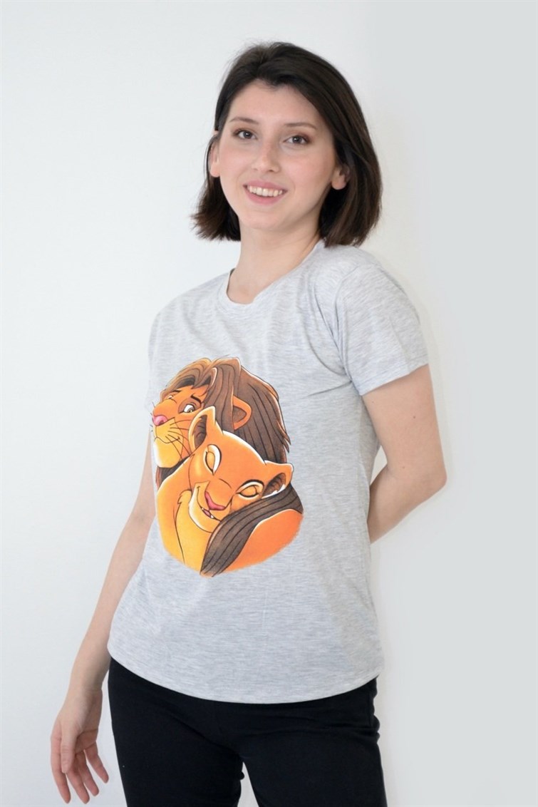 Aslan Baskılı T-Shirt