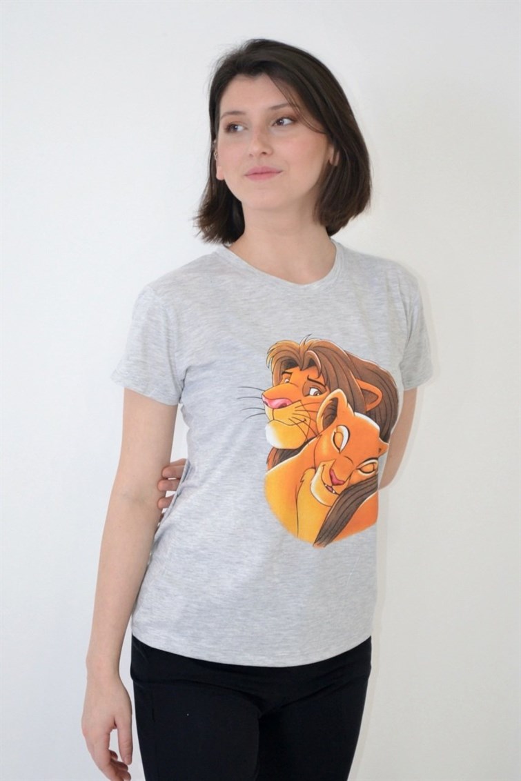 Aslan Baskılı T-Shirt
