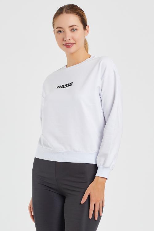 Basıc Baskılı Sweat 9094