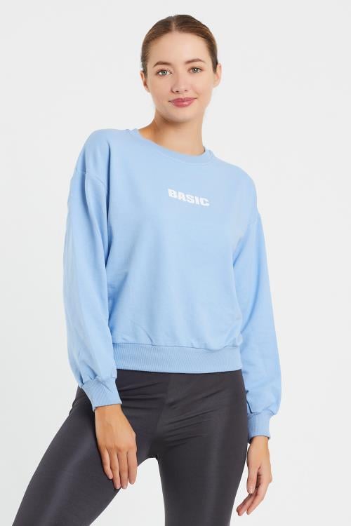 Basıc Baskılı Sweat 9094