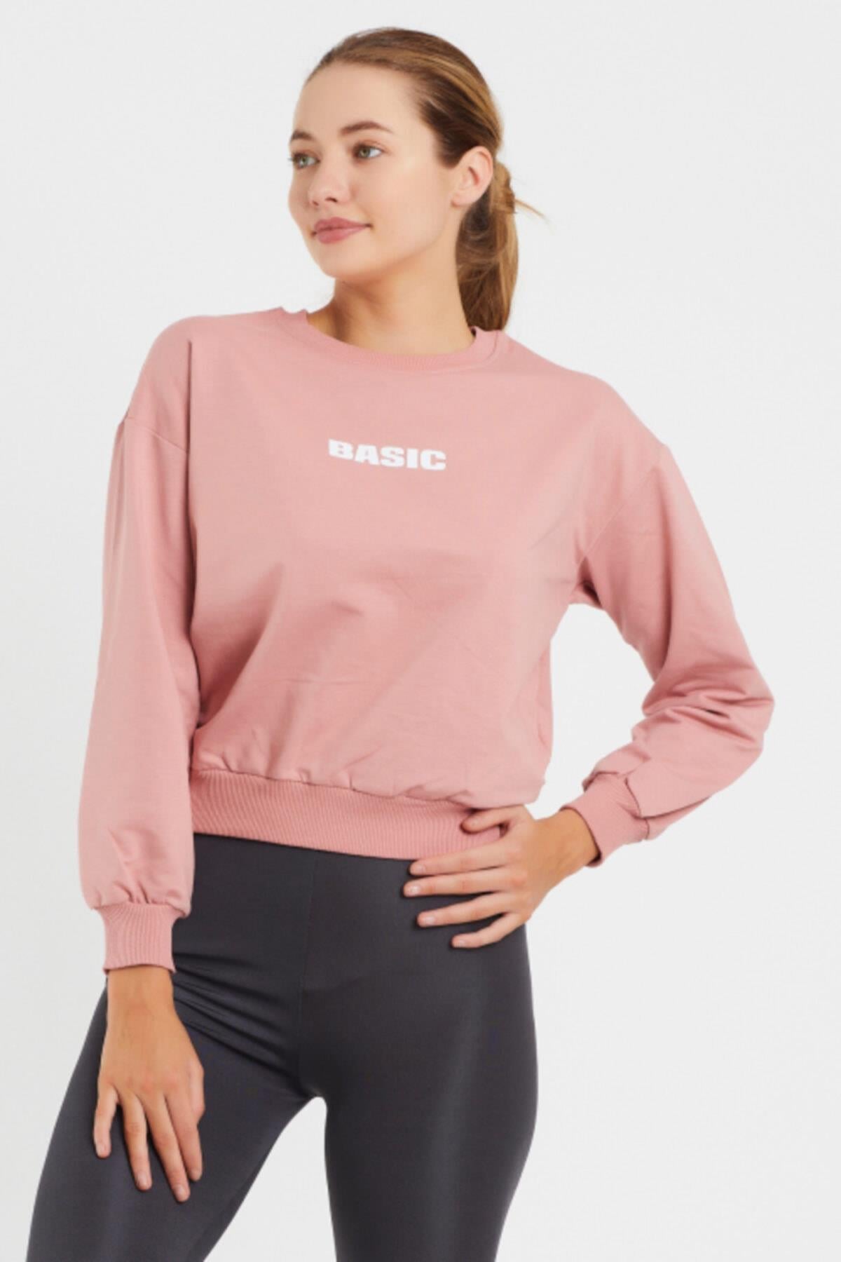 Basıc Baskılı Sweat 9094