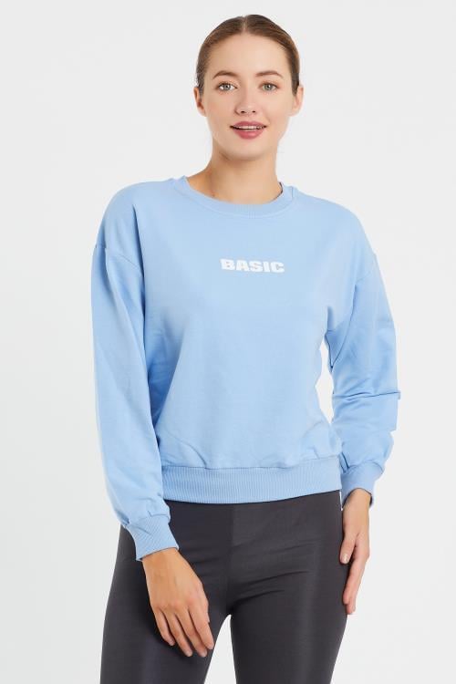 Basıc Baskılı Sweat 9094
