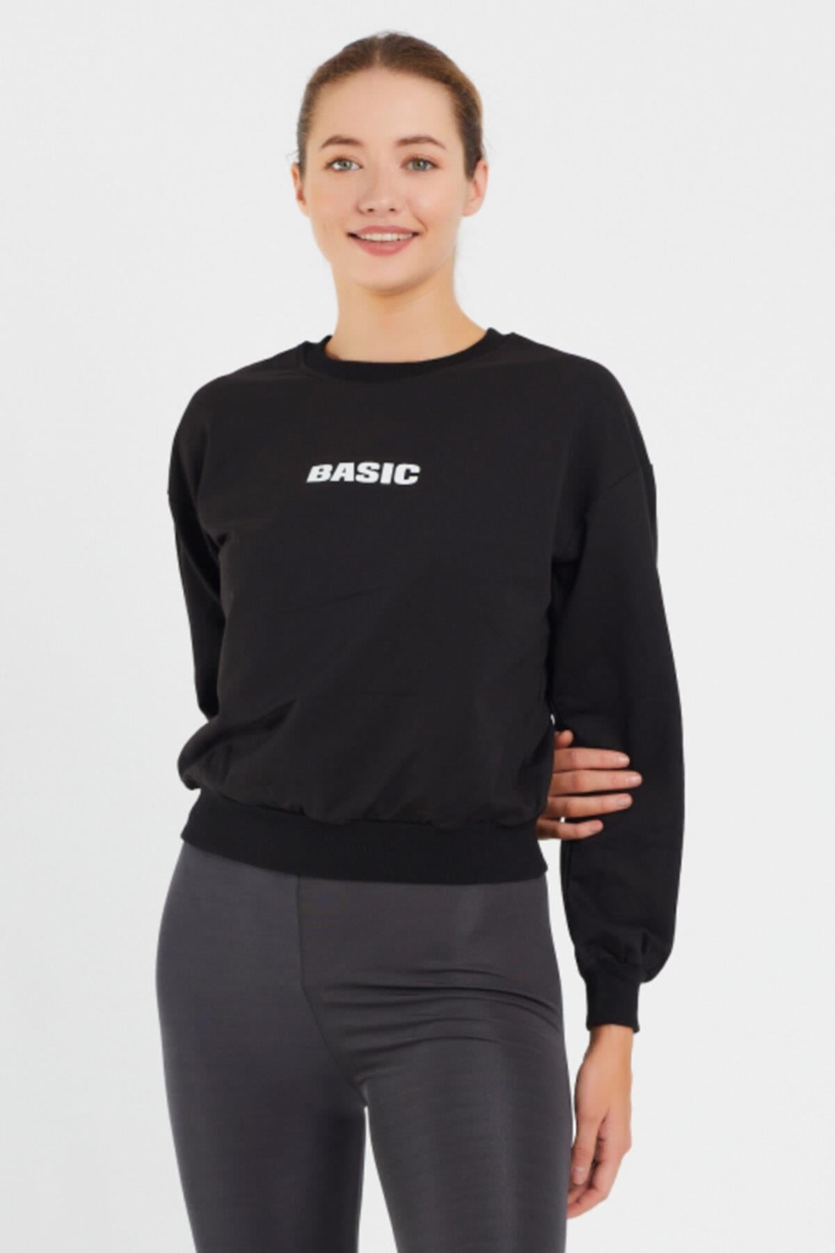Basıc Baskılı Sweat 9094