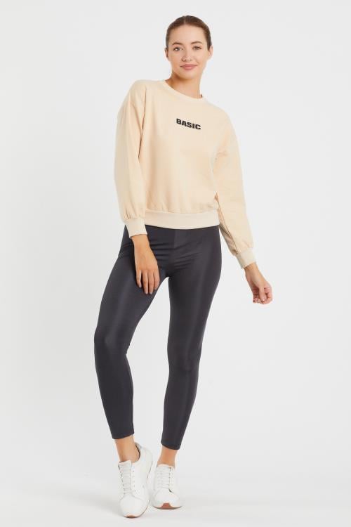 Basıc Baskılı Sweat 9094