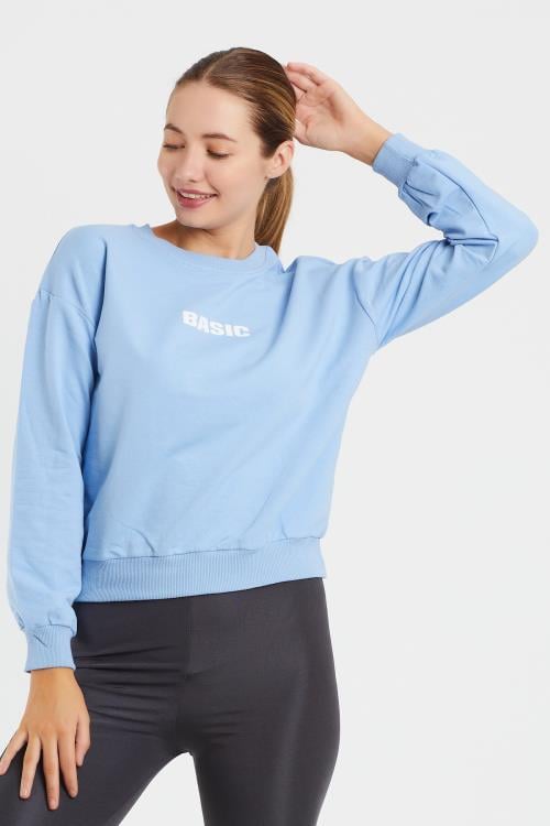 Basıc Baskılı Sweat 9094