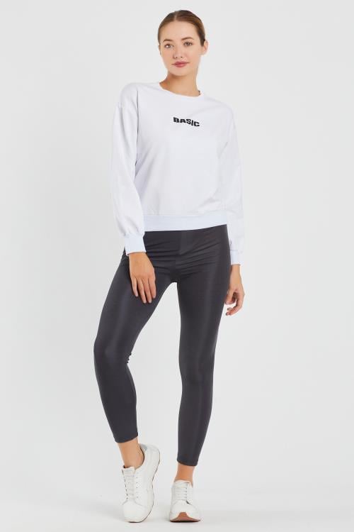 Basıc Baskılı Sweat 9094