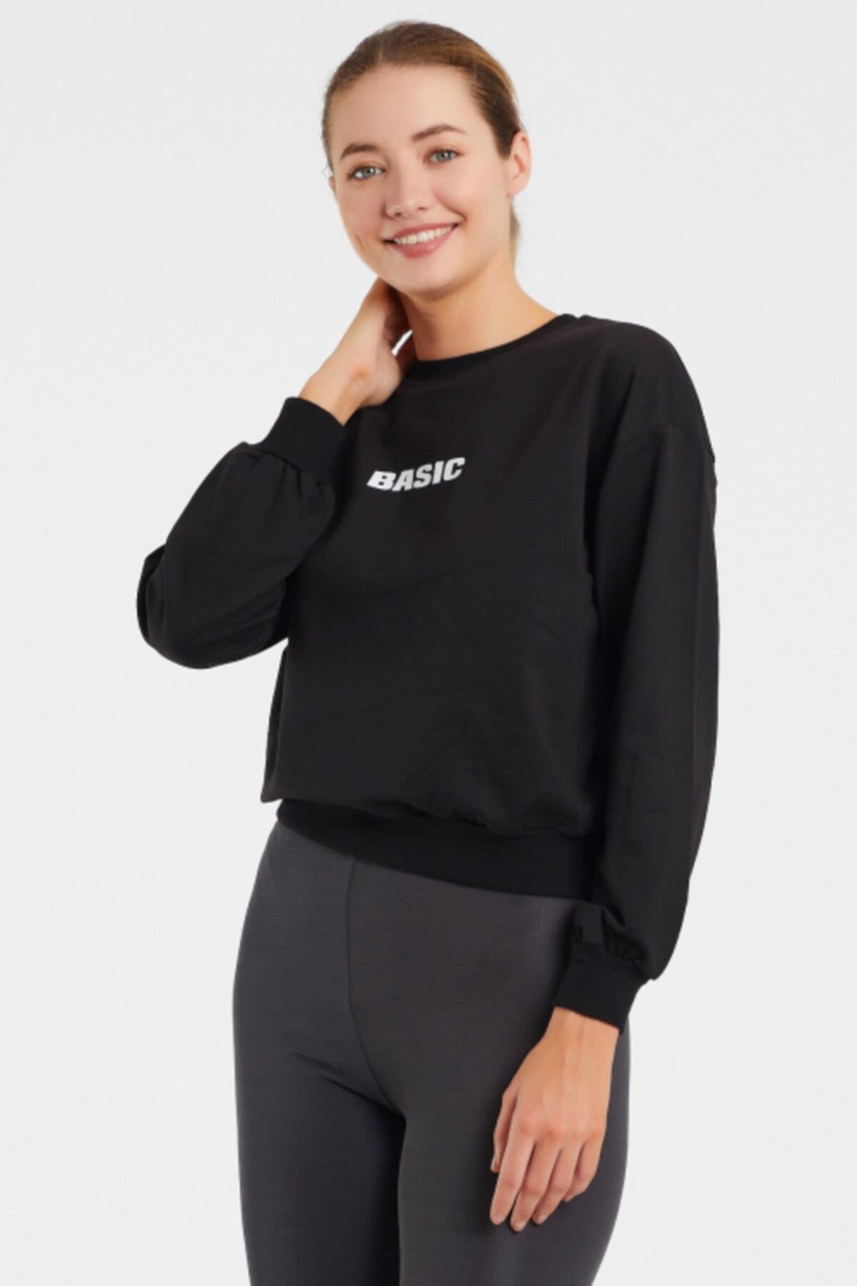 Basıc Baskılı Sweat 9094