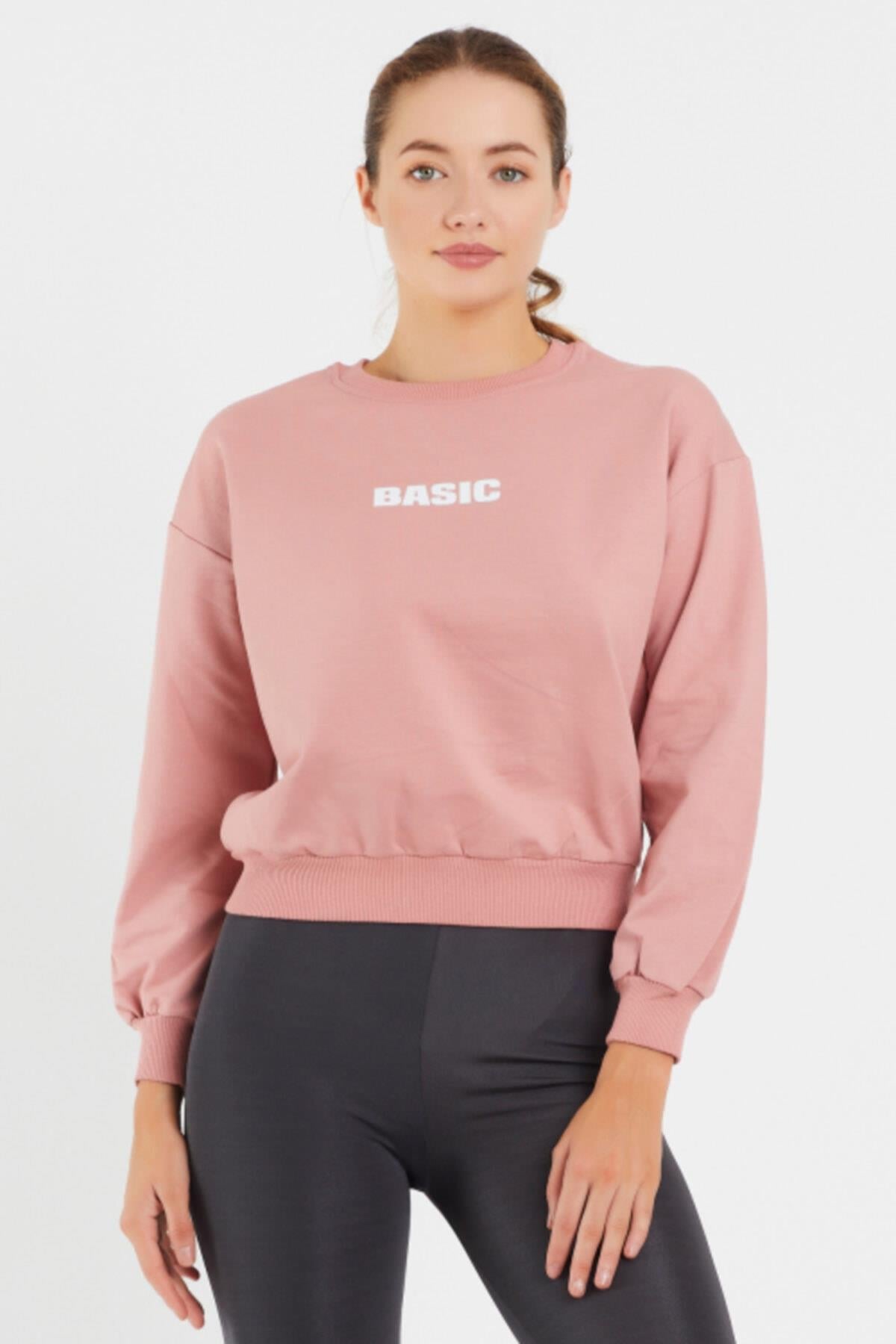 Basıc Baskılı Sweat 9094