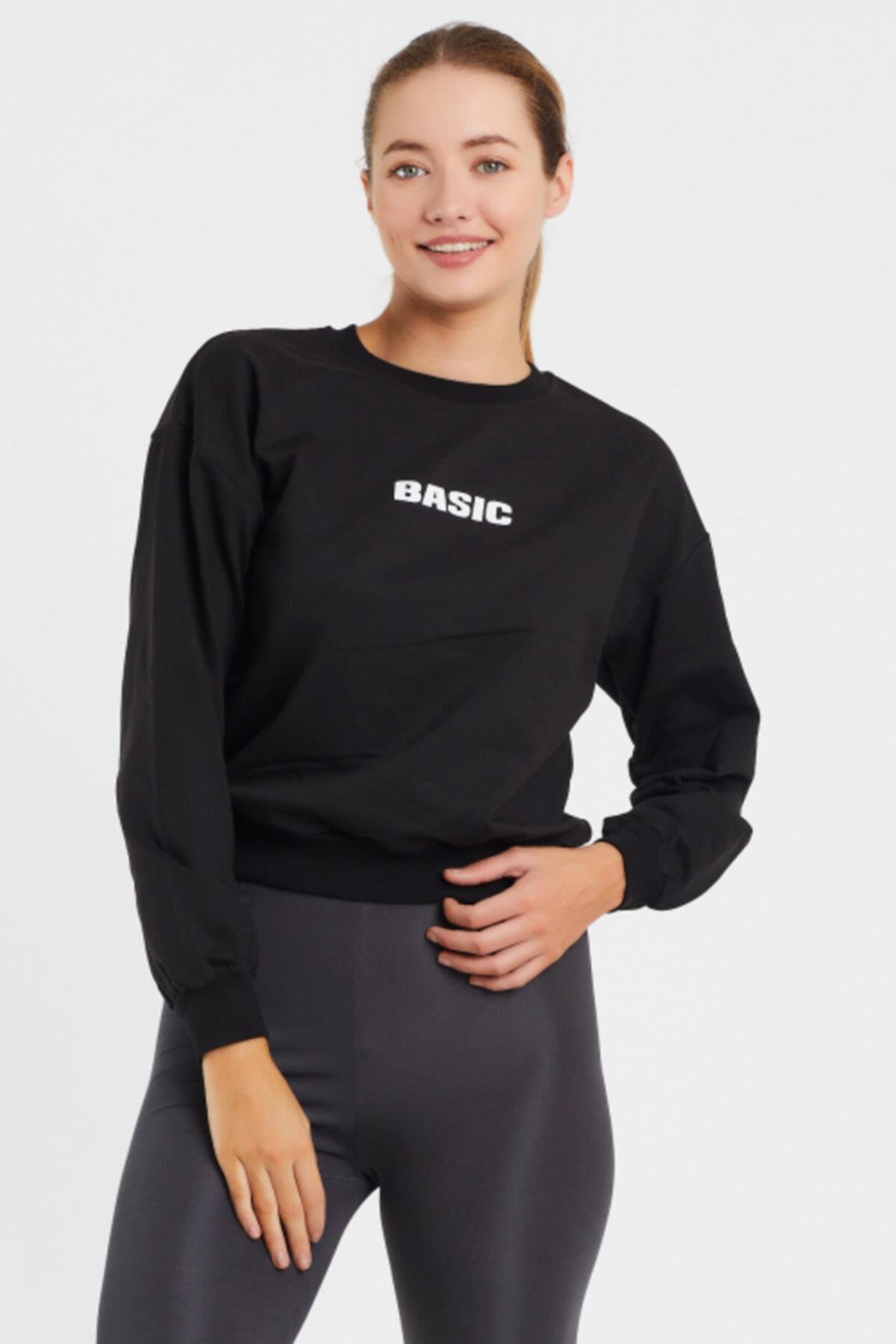 Basıc Baskılı Sweat 9094