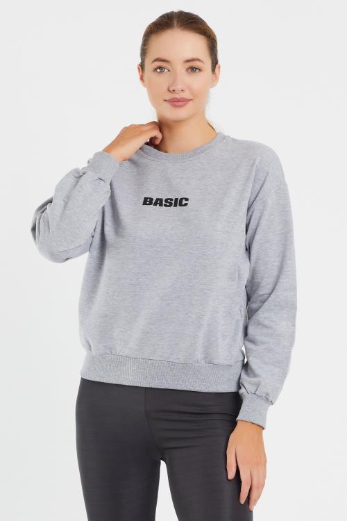 Basıc Baskılı Sweat 9094