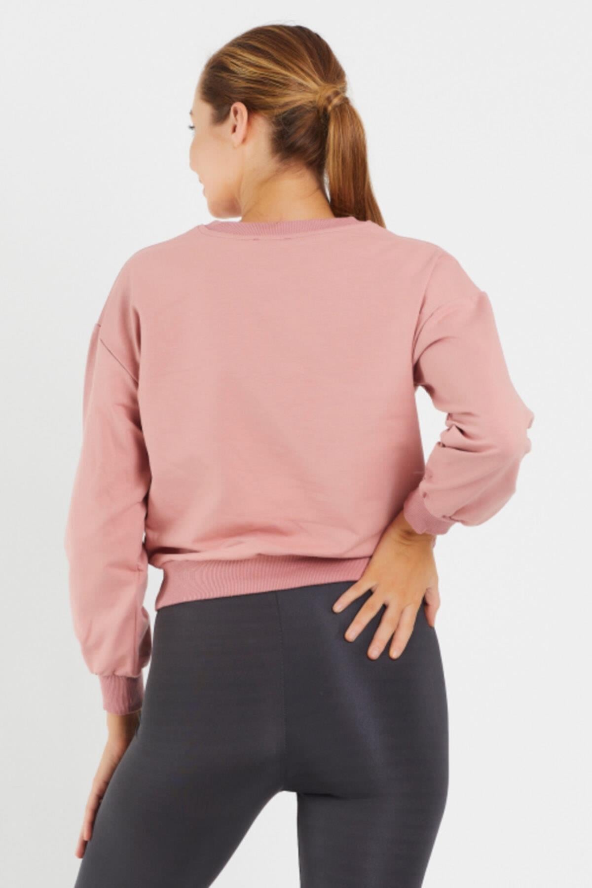 Baskılı Bisillet Yaka Sweat 9095