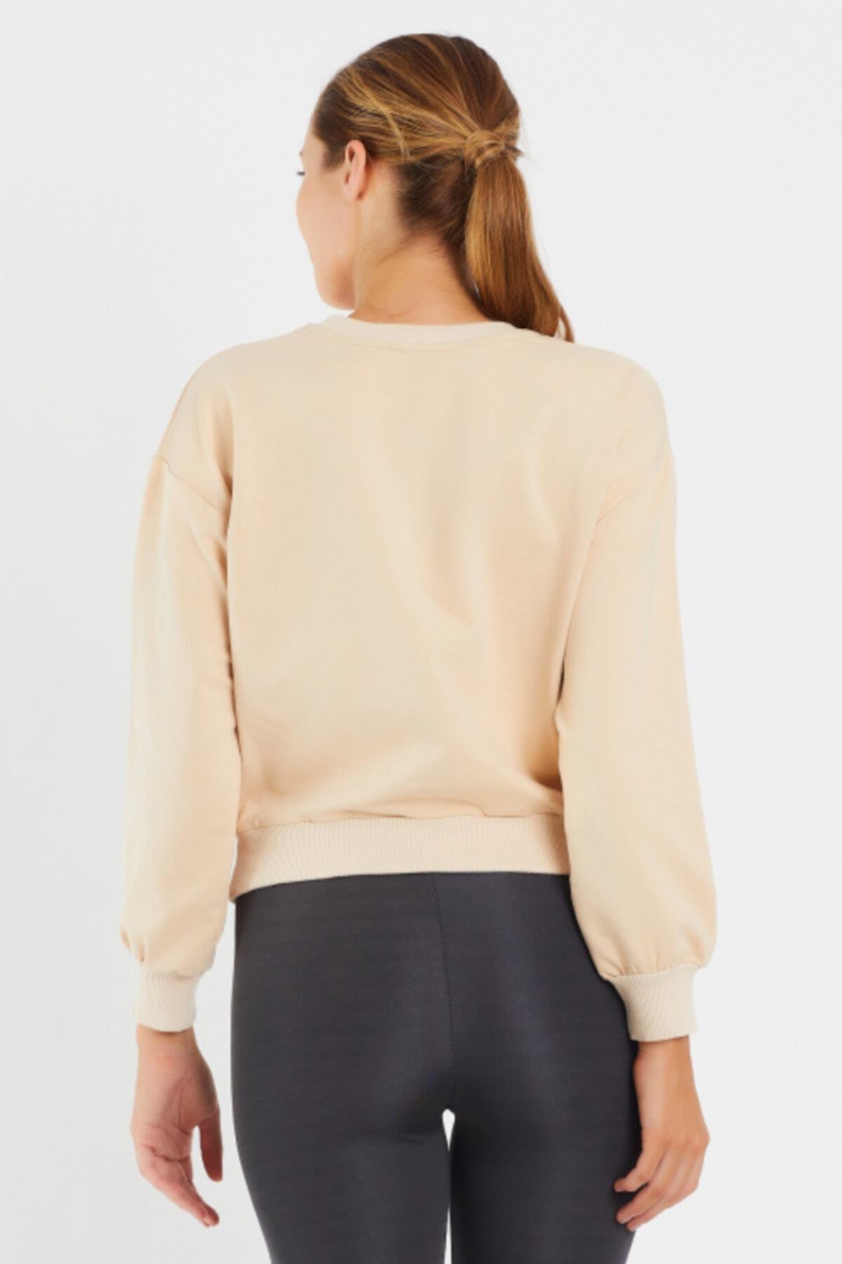 Baskılı Bisillet Yaka Sweat 9095