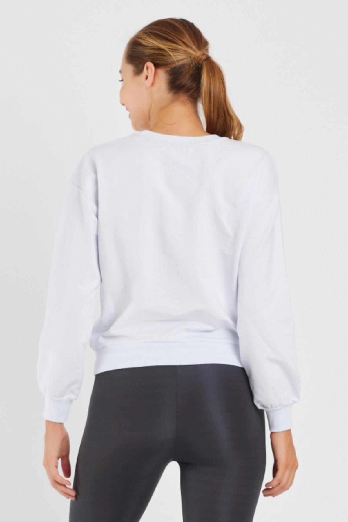 Baskılı Bisillet Yaka Sweat 9095