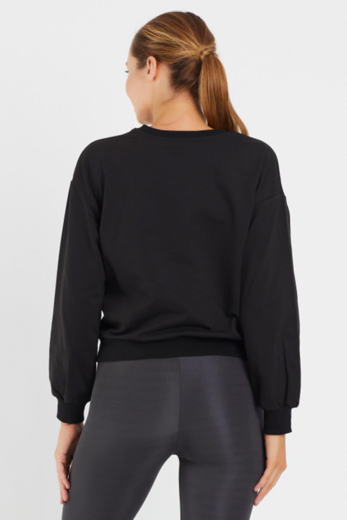 Baskılı Bisillet Yaka Sweat 9095