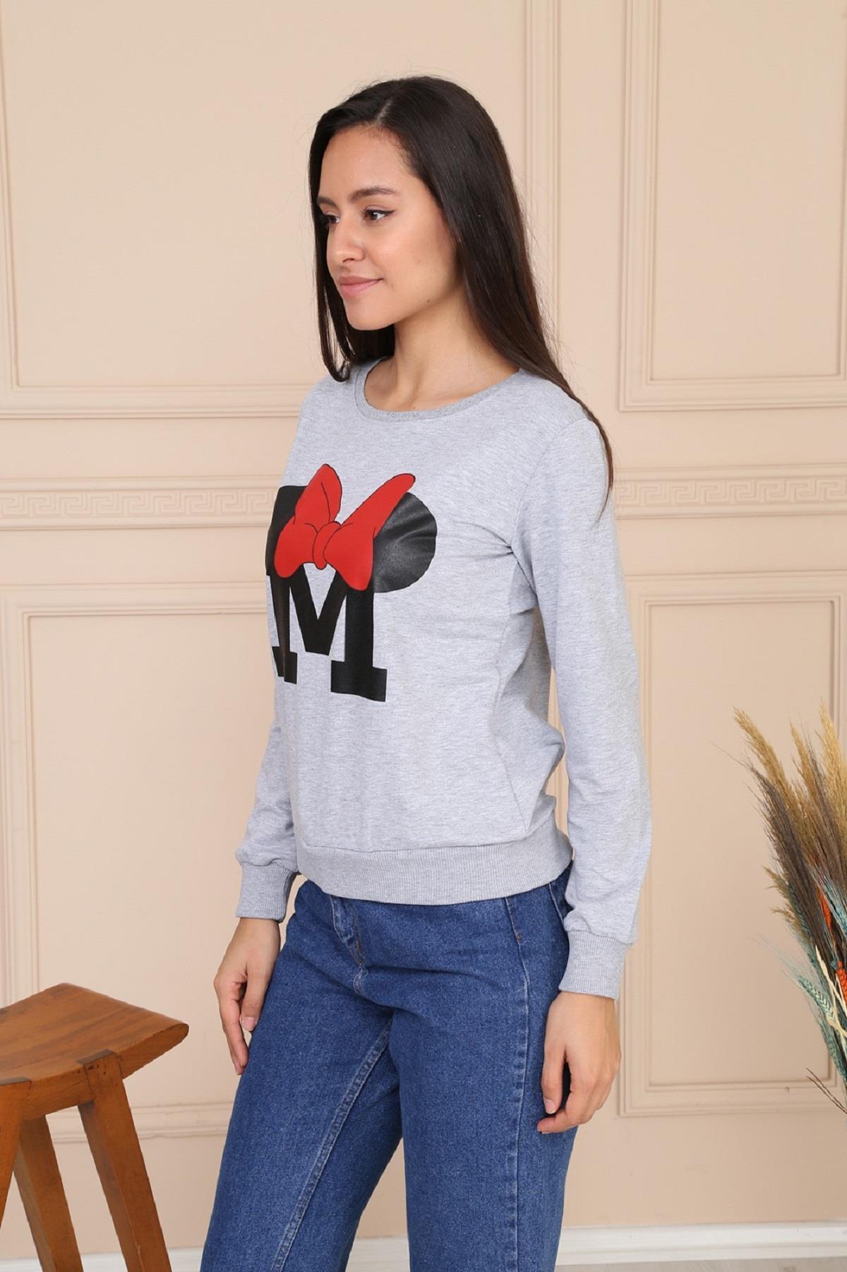Baskılı Kadın Sweat 8460