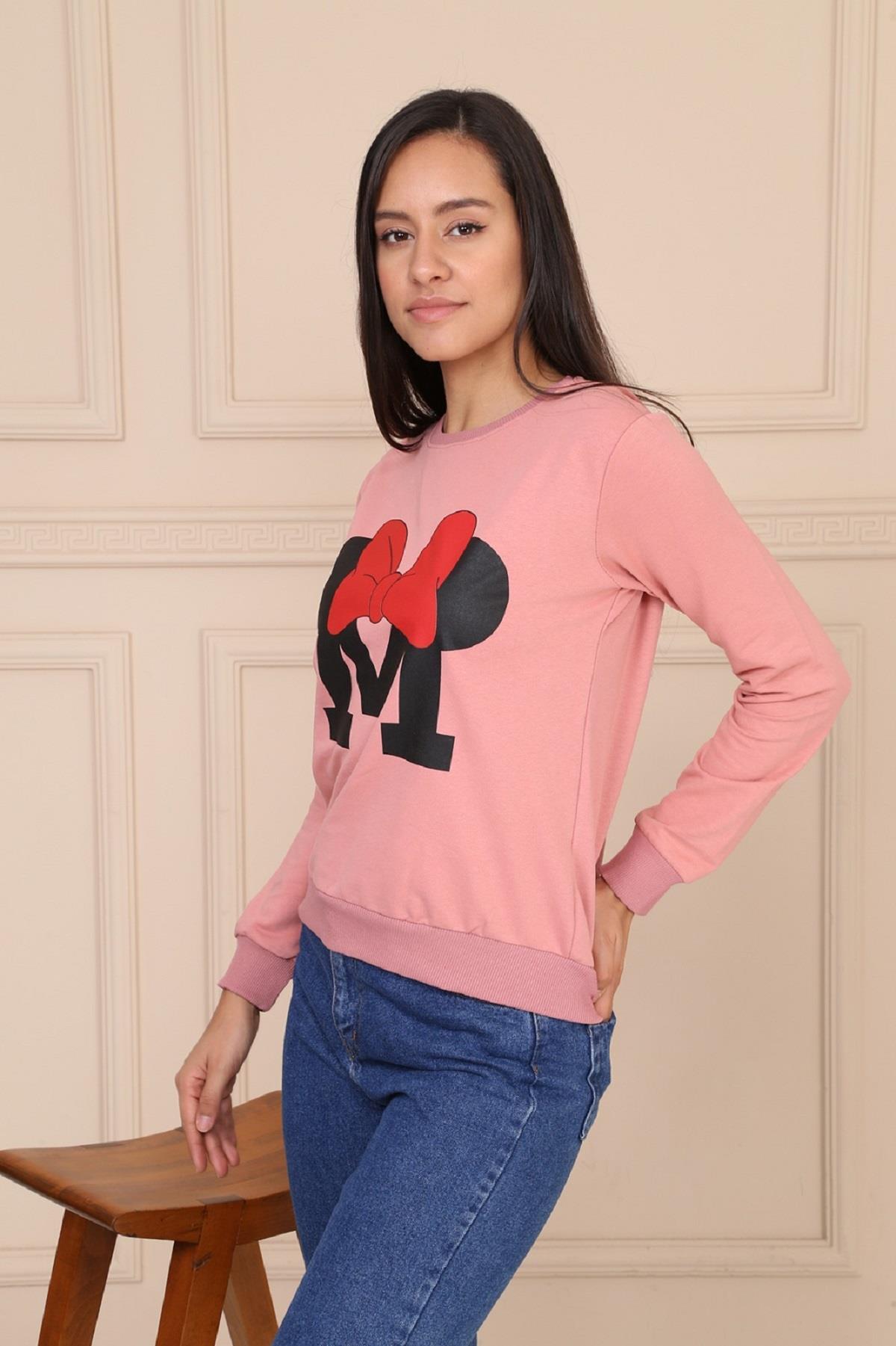 Baskılı Kadın Sweat 8460