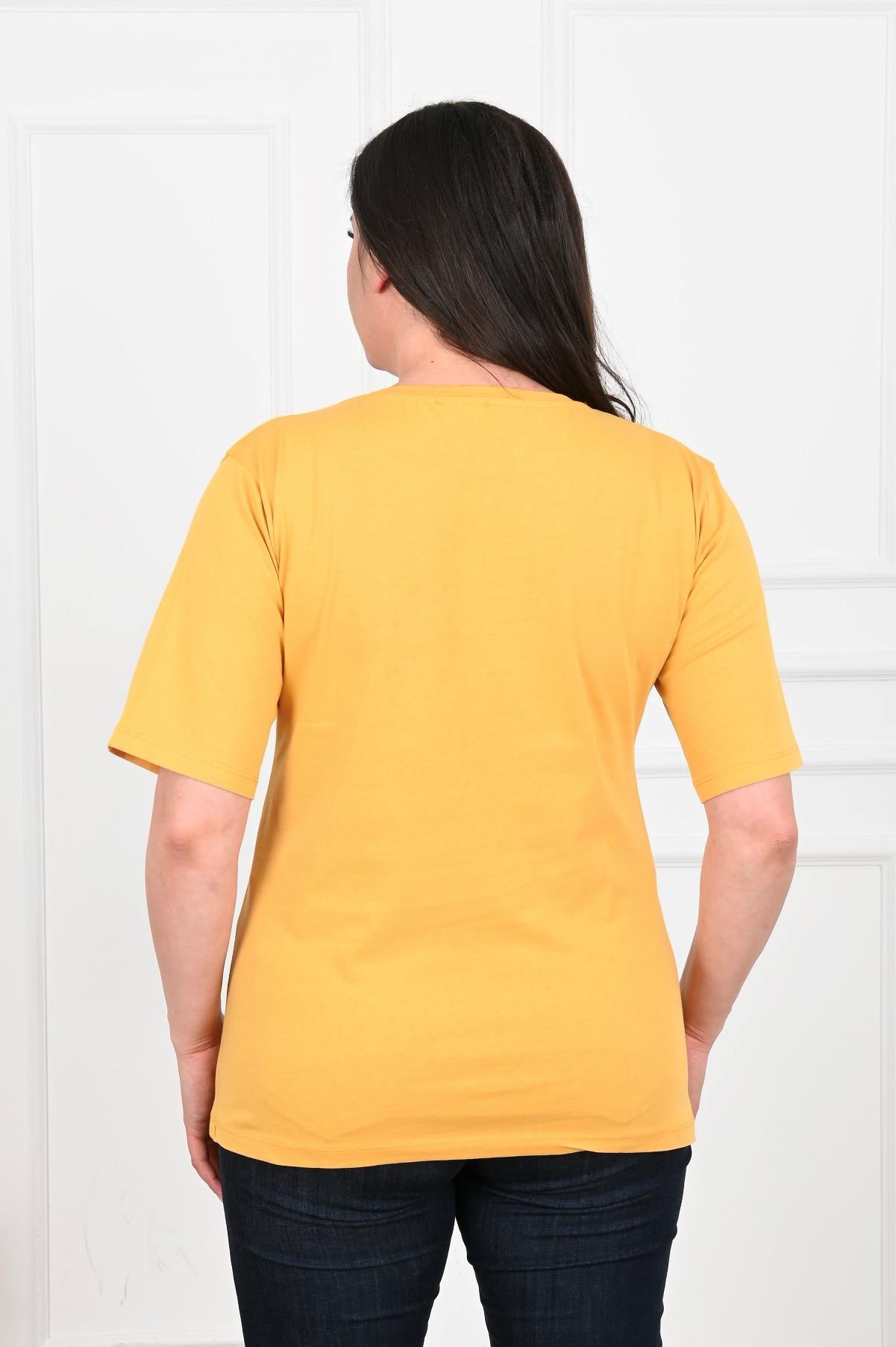Baskılı Kısa Kollu T-Shirt 9914
