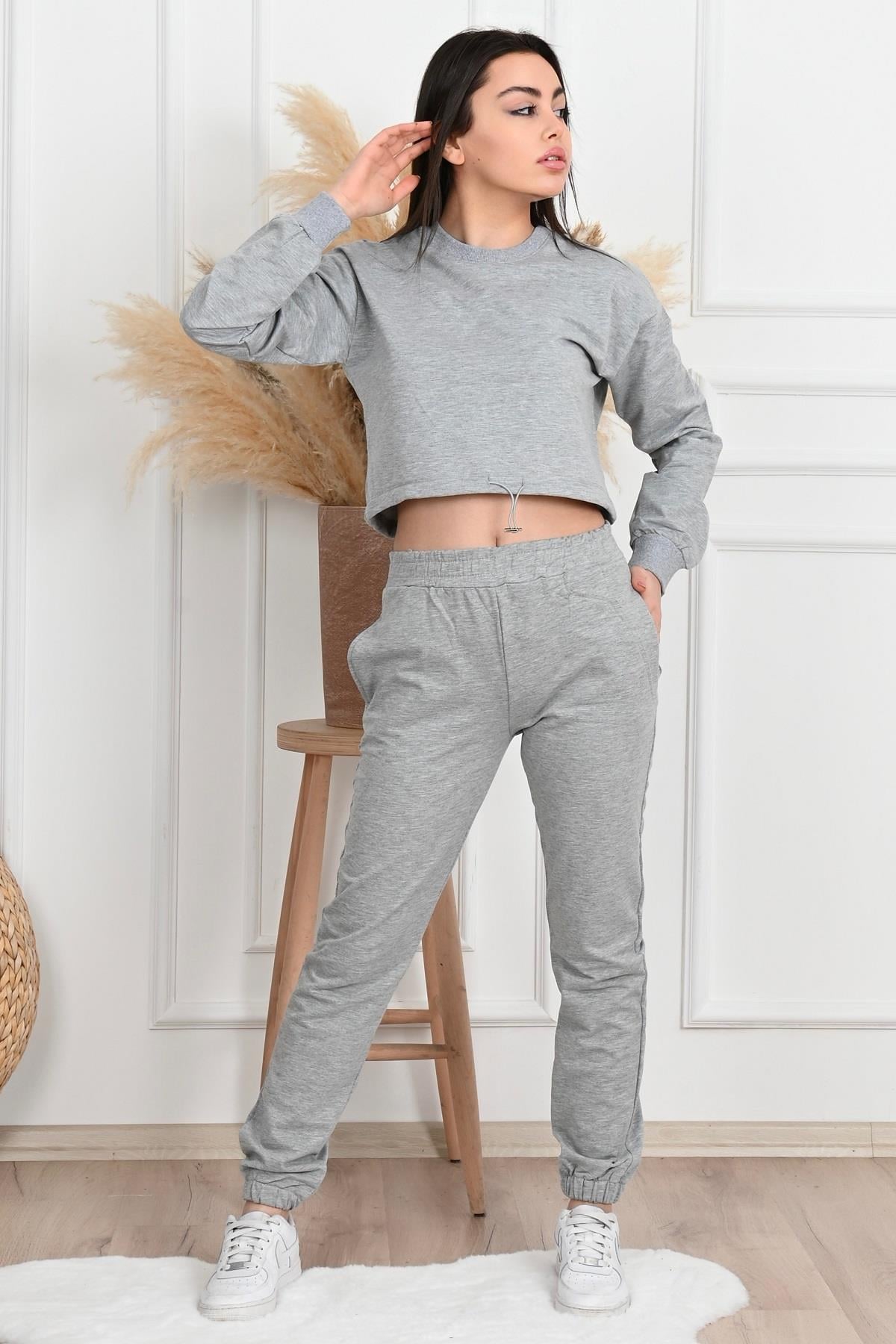 Göbegi Açık Nikel Eşofman Takımı 8816