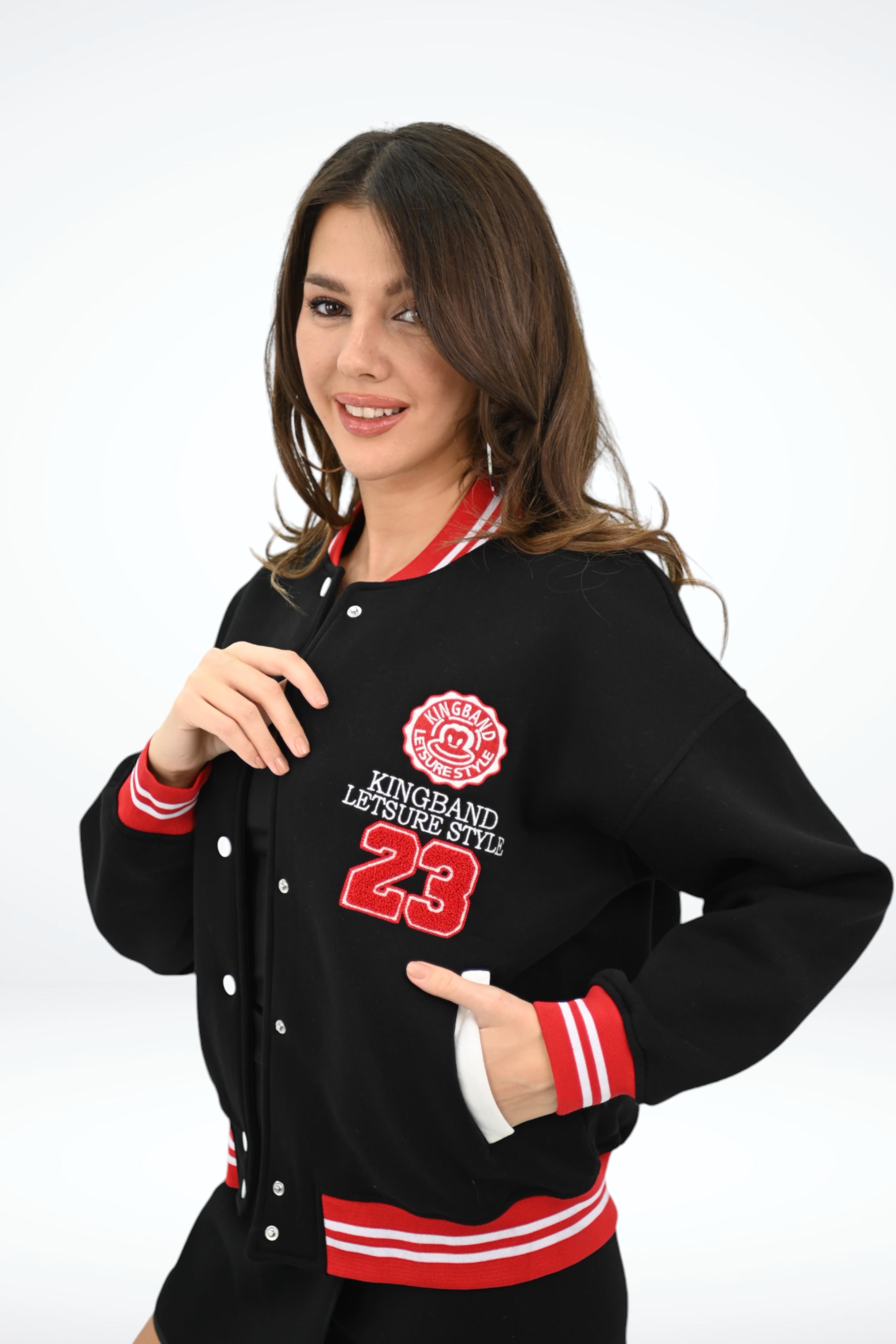 Kadın 23 Numaralı Nakışlı Kolej Ceket 1854-25-3