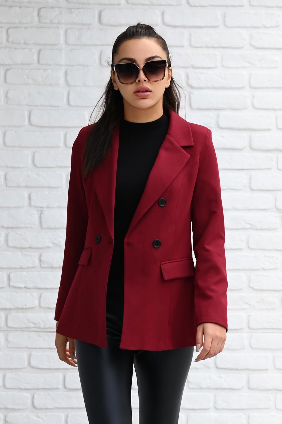 Kadın Astarlı Blazer Ceket 0101-22