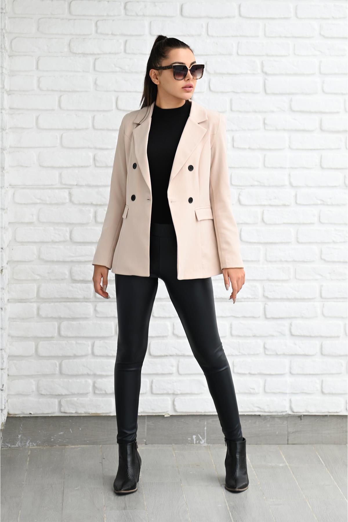 Kadın Astarlı Blazer Ceket 0101-22
