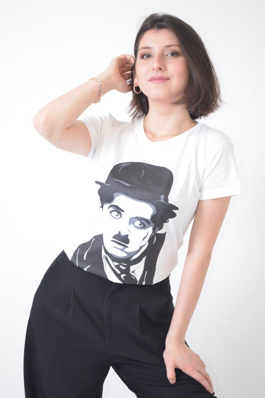 Kadın Baskılı T-Shirt 8772