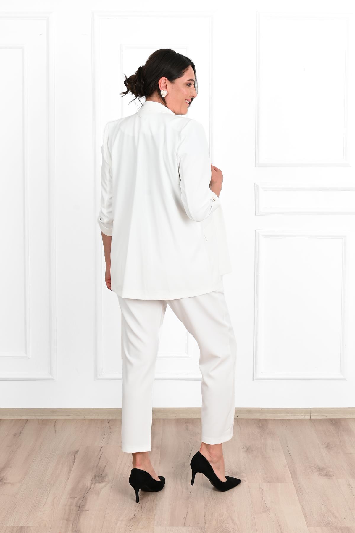 Kadın Büyük Beden Oversize Ceket Takım 0113-23