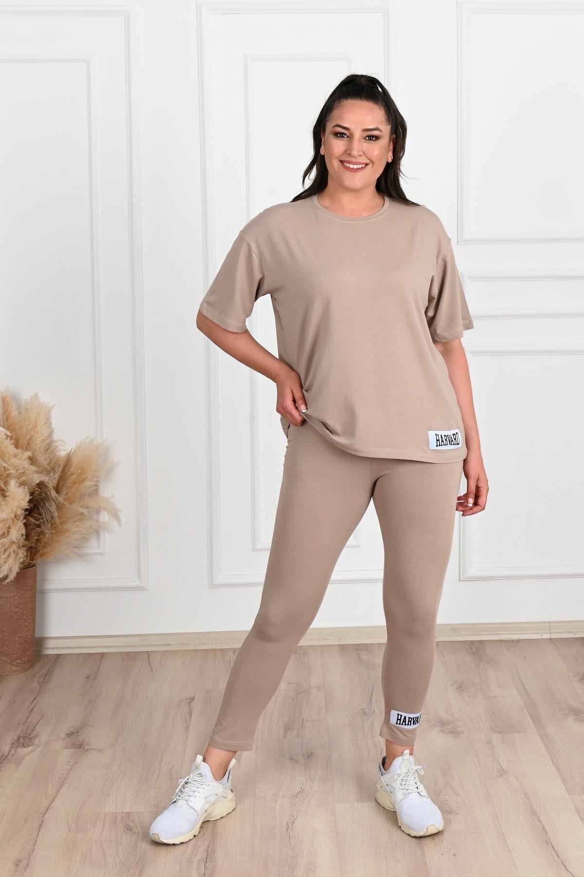 Kadın Büyük Beden T-Shirt Takım 3371-22