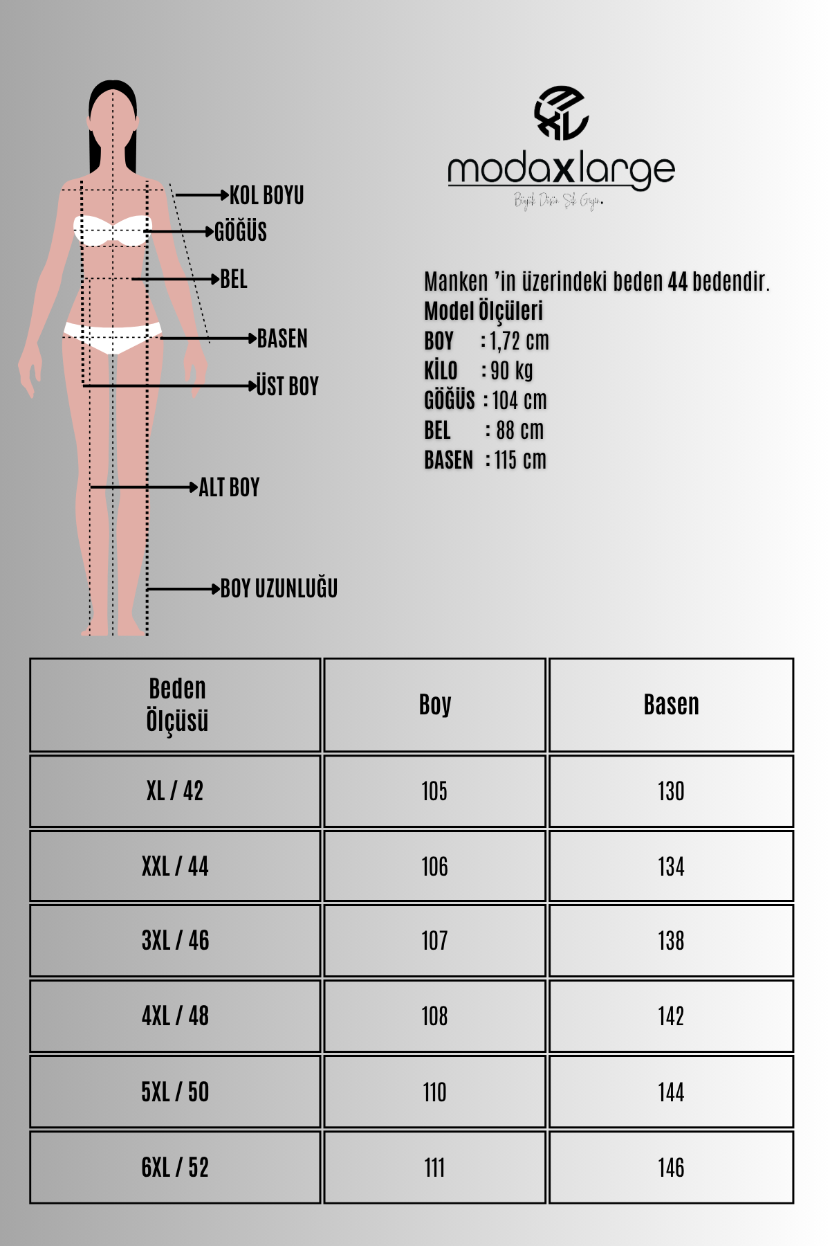 Kadın Büyük Beden Yüksek Bel Dökümlü Pantolon 6201-25