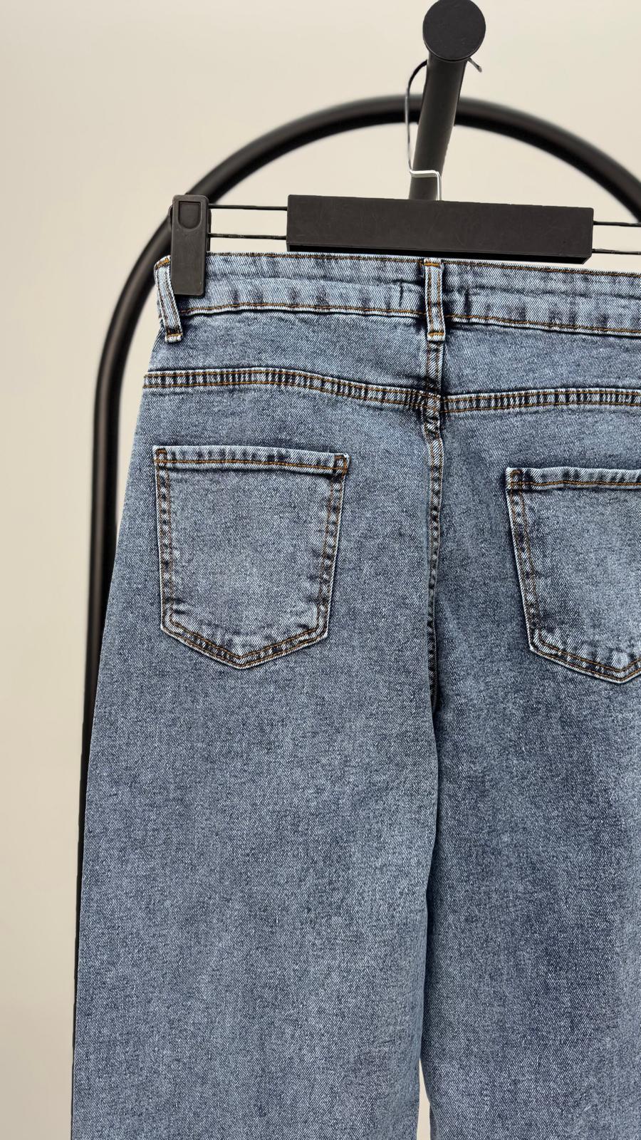 Kadın Büyük Beden Yüksek Bel Jean 4420-25 1027