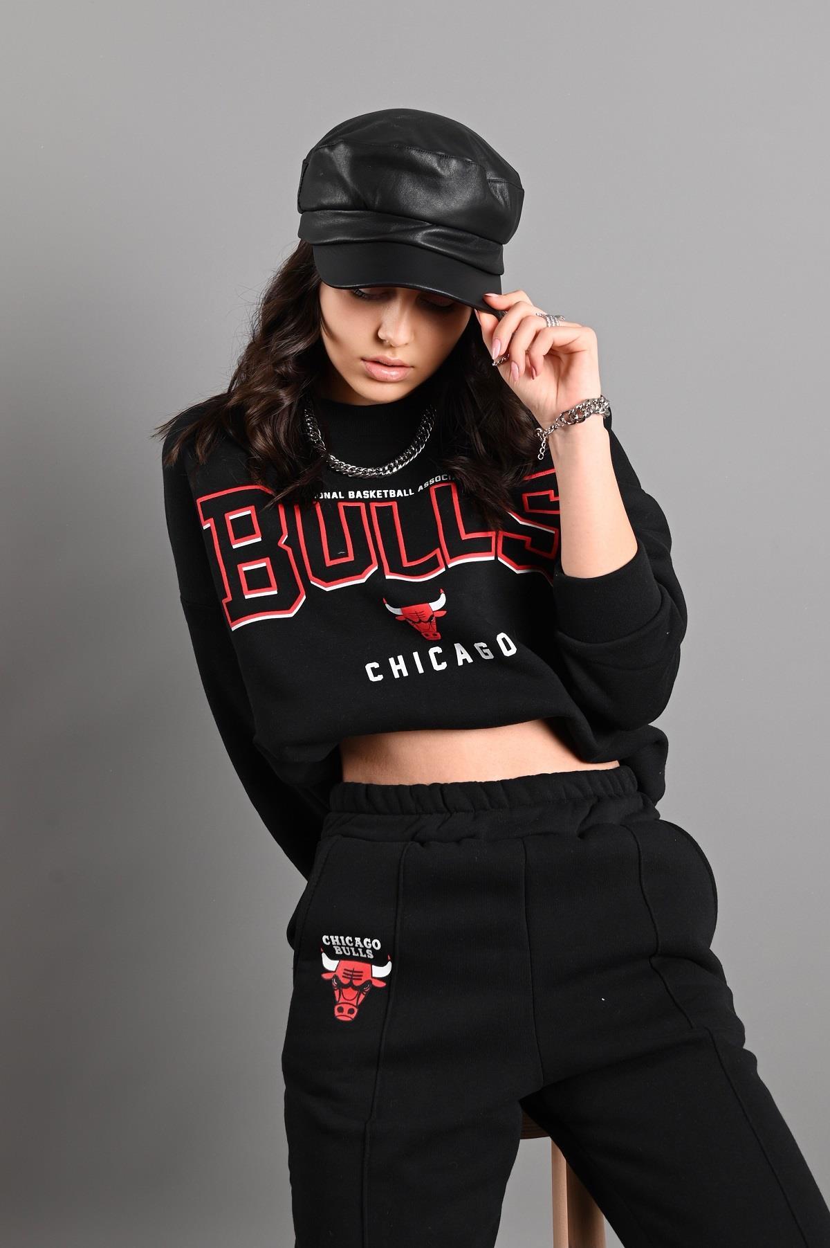 Kadın Chicago Bulls Şardonlu Eşofman Takımı 3116