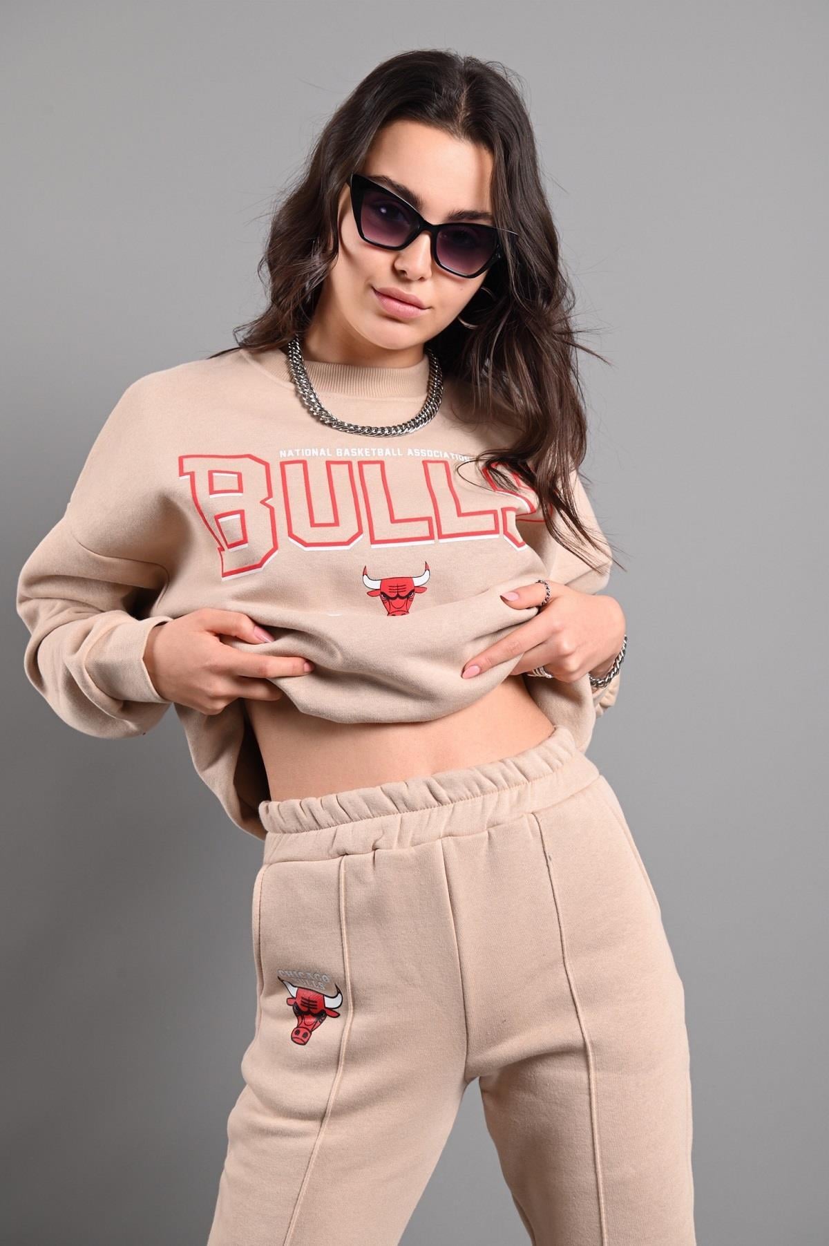 Kadın Chicago Bulls Şardonlu Eşofman Takımı 3116