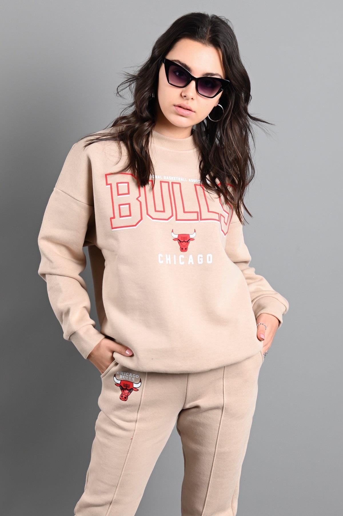 Kadın Chicago Bulls Şardonlu Eşofman Takımı 3116