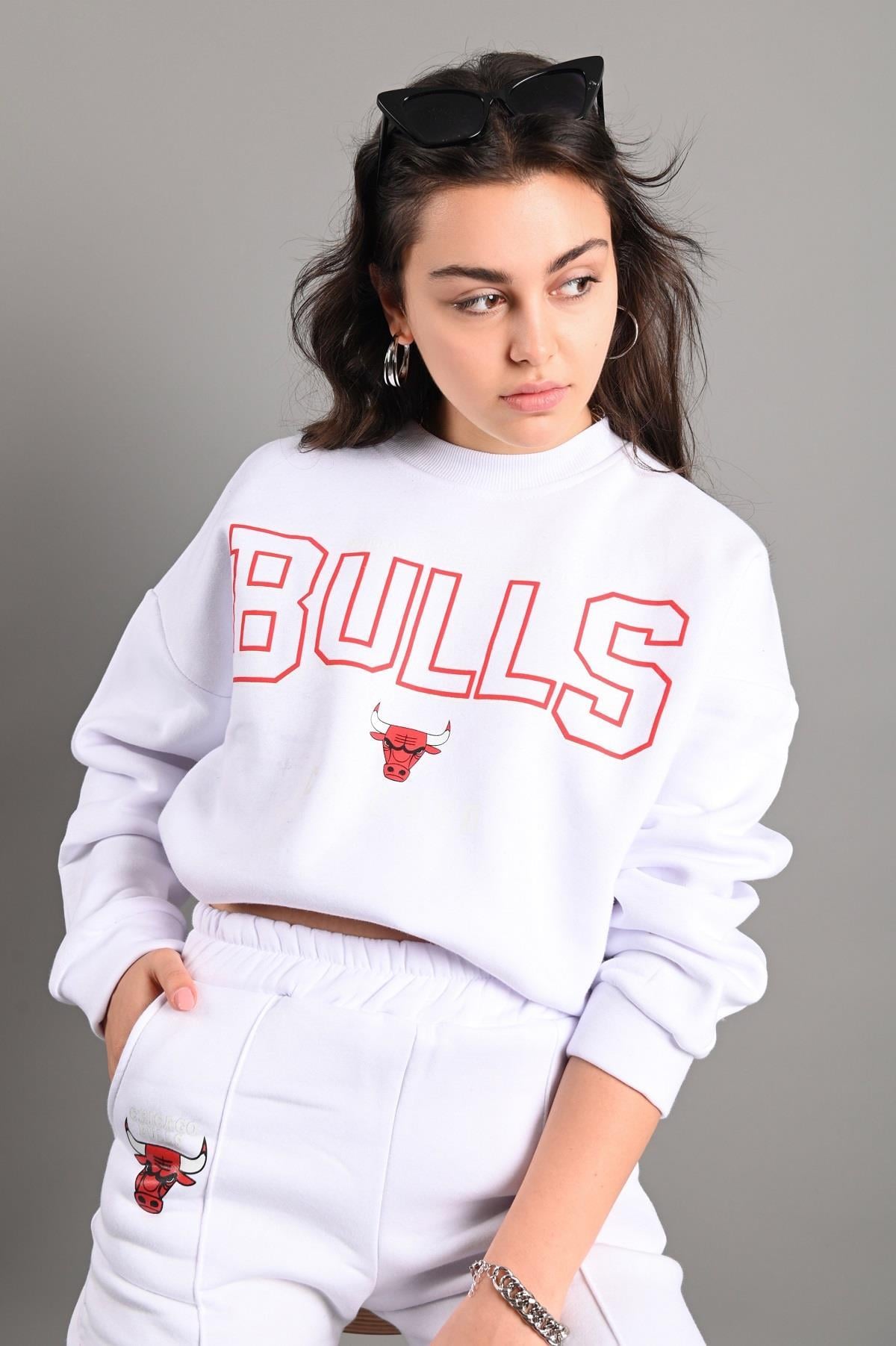 Kadın Chicago Bulls Şardonlu Eşofman Takımı 3116