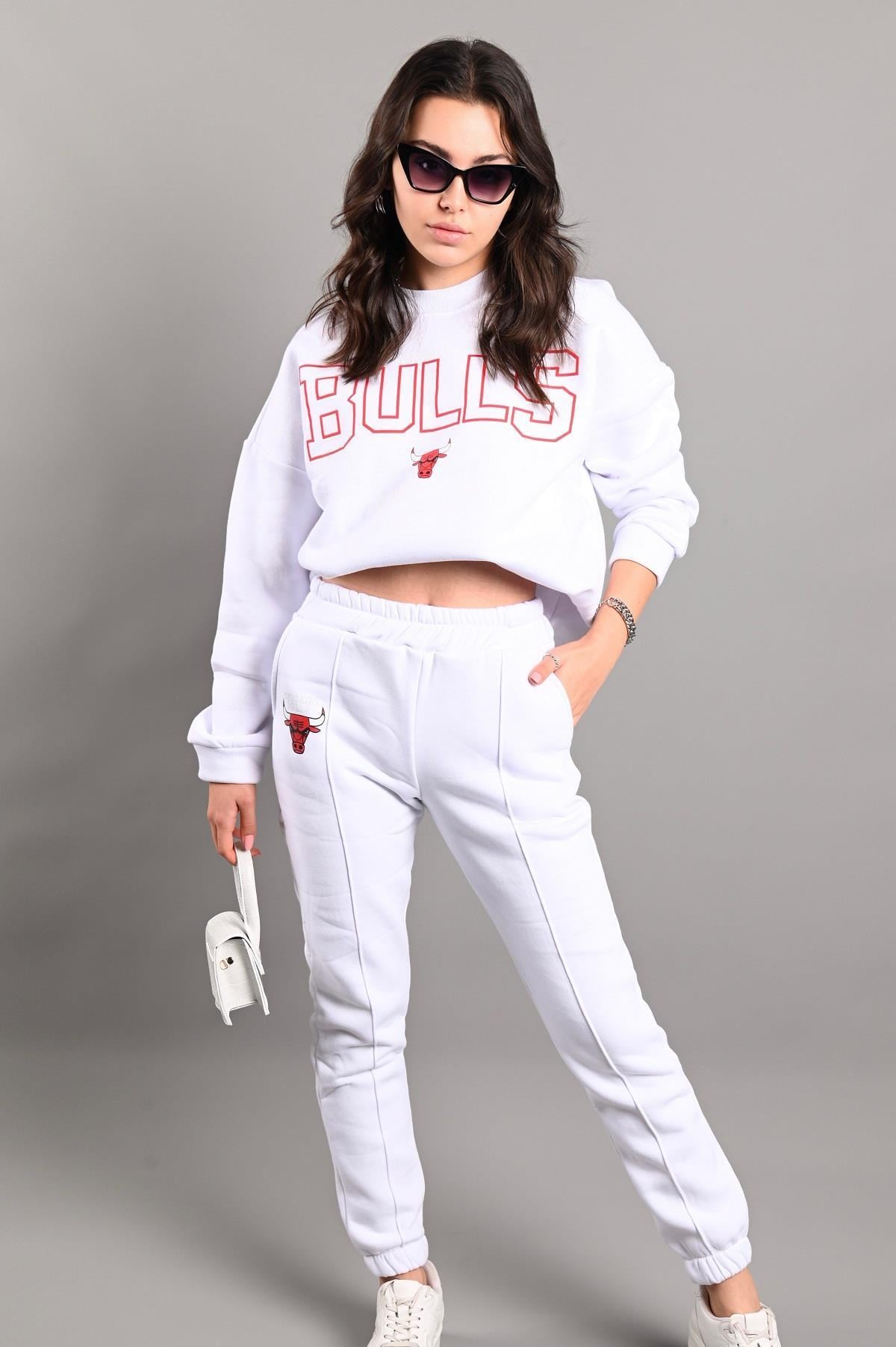 Kadın Chicago Bulls Şardonlu Eşofman Takımı 3116