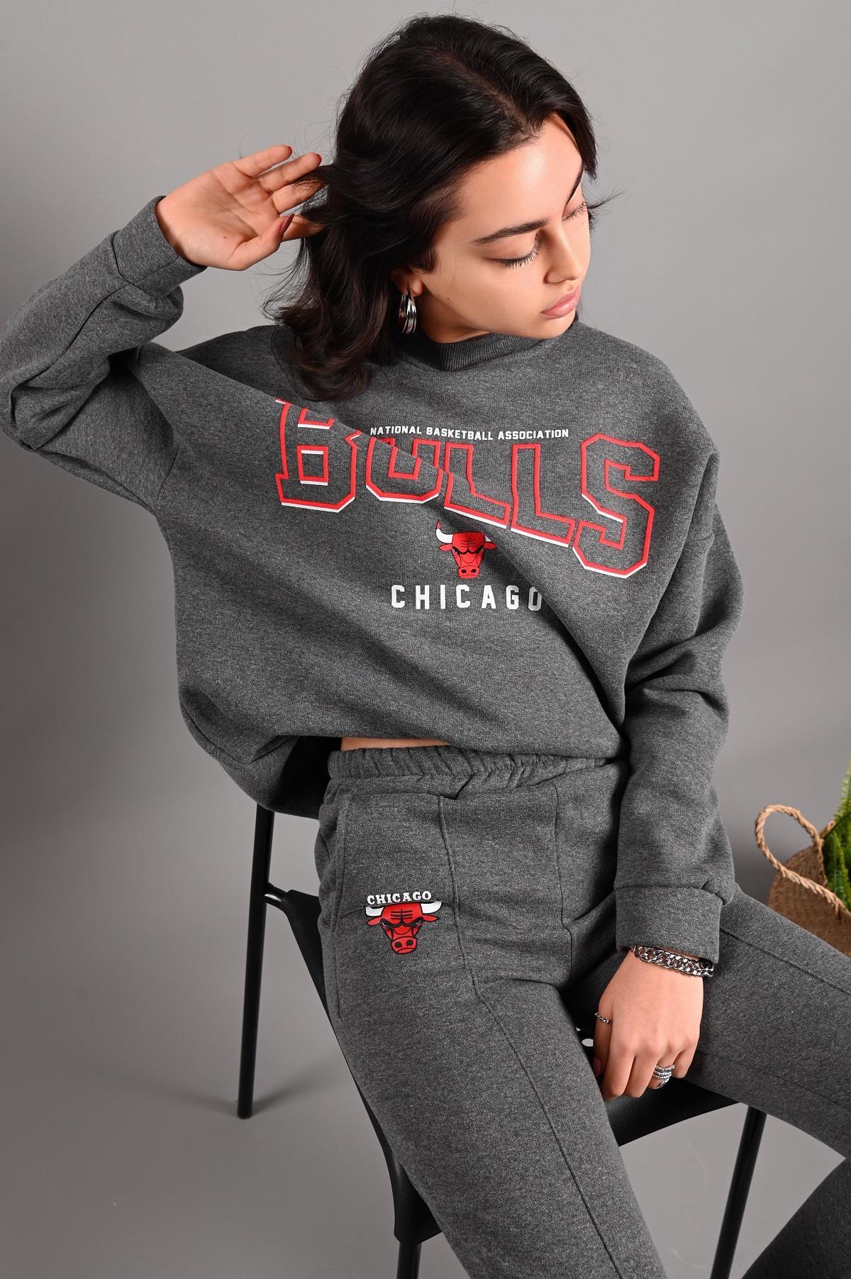 Kadın Chicago Bulls Şardonlu Eşofman Takımı 3116