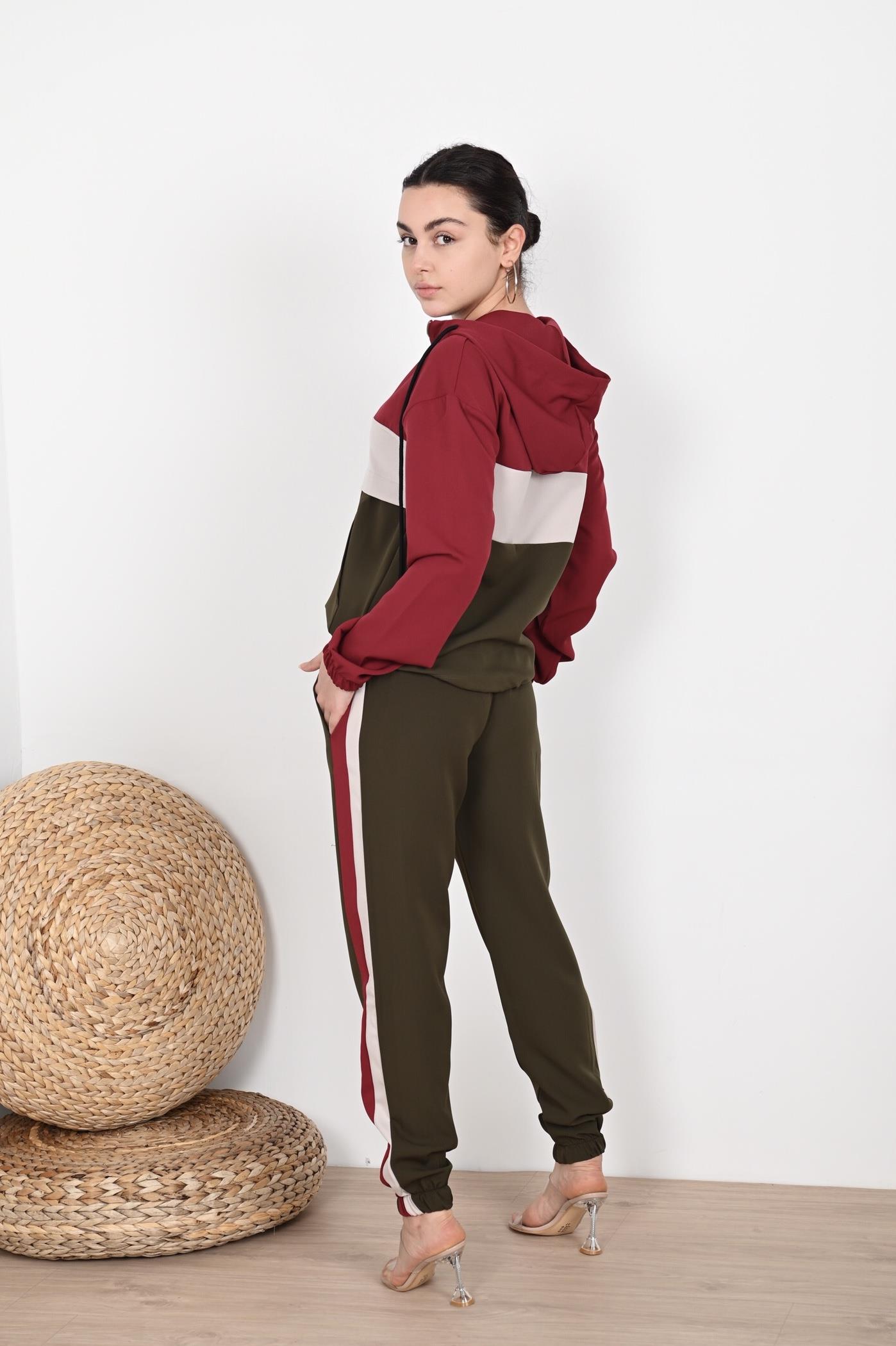 Kadın Garniliı Manşetli Zara Model İkili Eşofman Takımı 8265