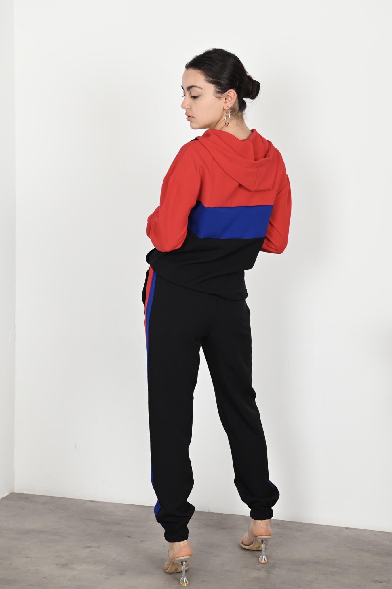 Kadın Garniliı Manşetli Zara Model İkili Eşofman Takımı 8265