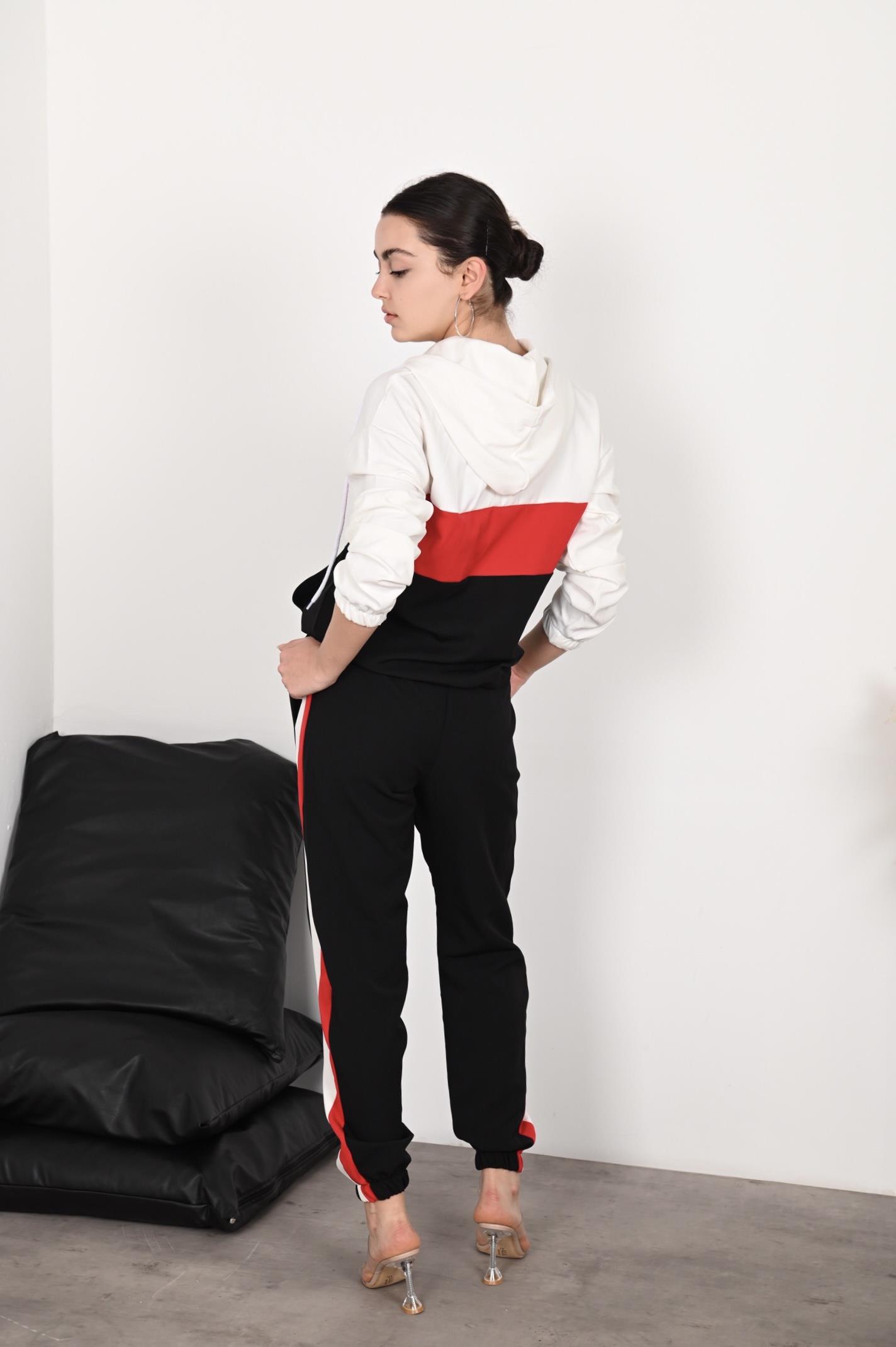 Kadın Garniliı Manşetli Zara Model İkili Eşofman Takımı 8265