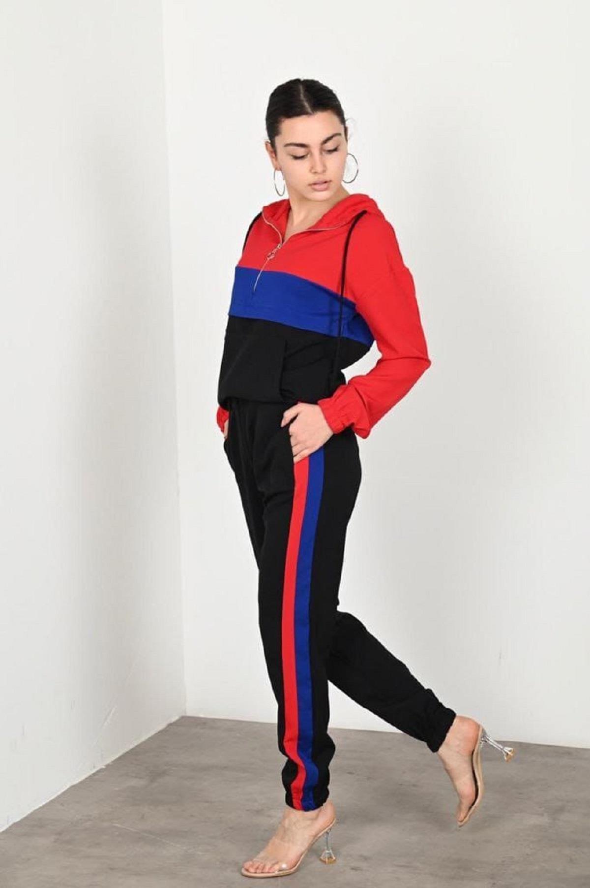 Kadın Garniliı Manşetli Zara Model İkili Eşofman Takımı 8265