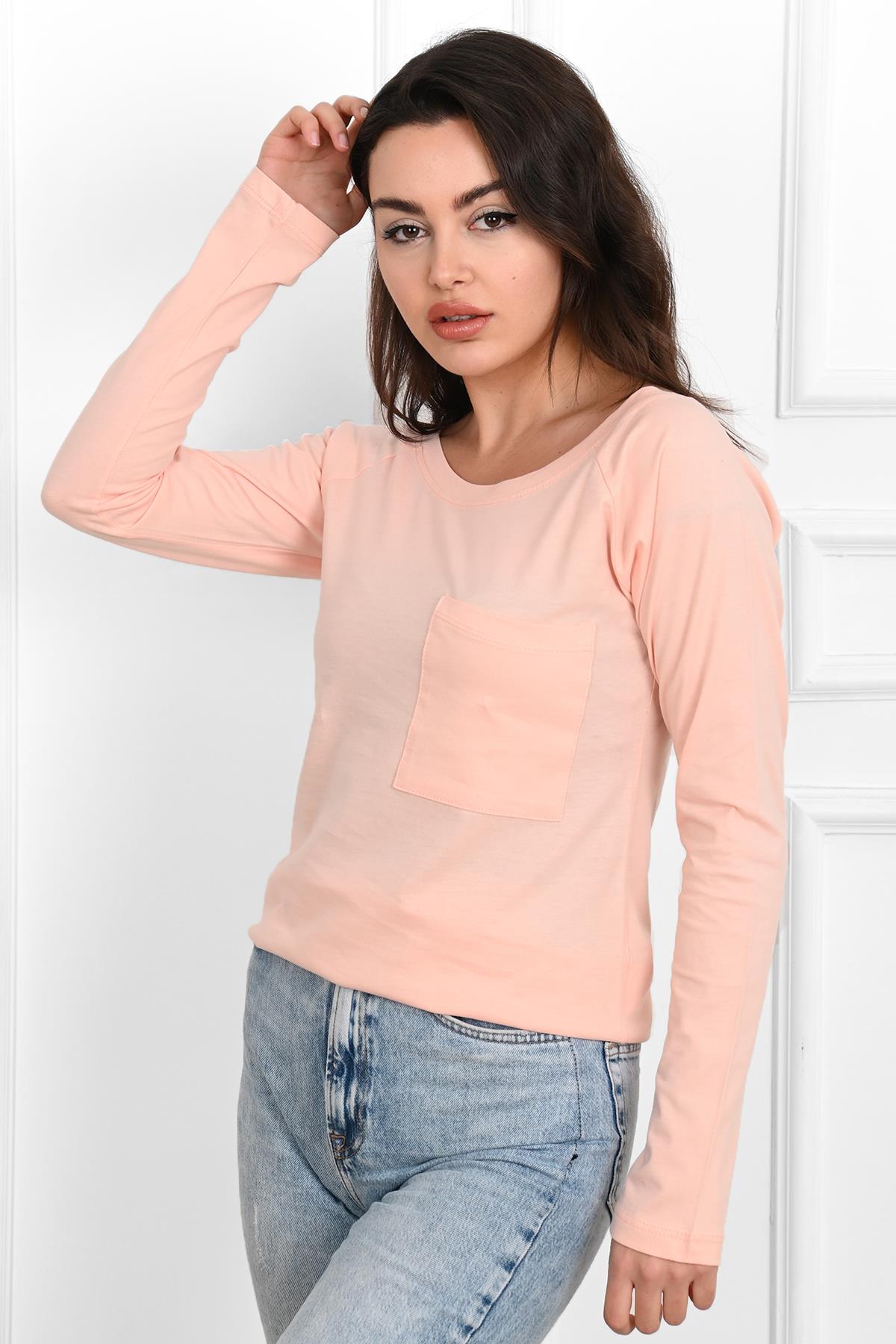 Kadın Geniş Yakalı Sweatshirt 9131-23