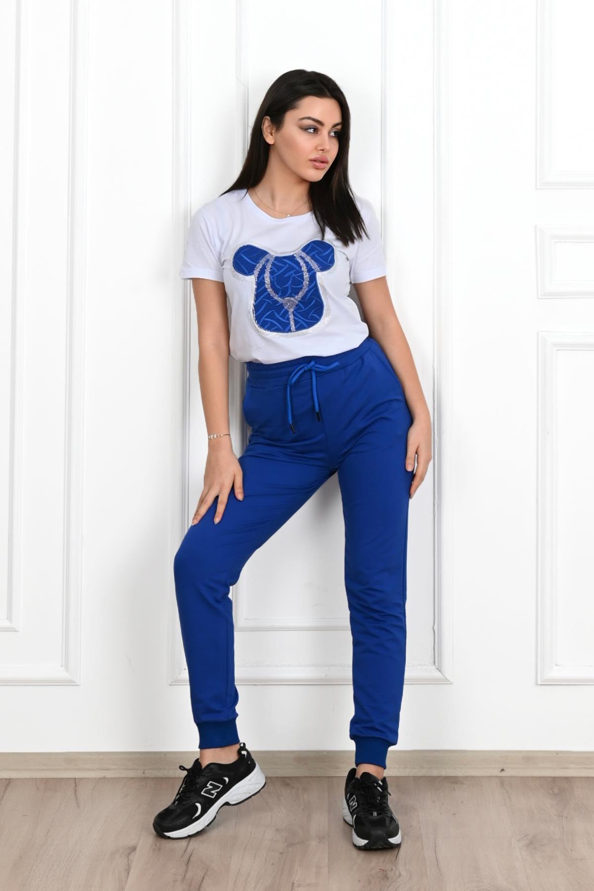 Kadın Kısa Kollu Eşofman takımı 3717-23