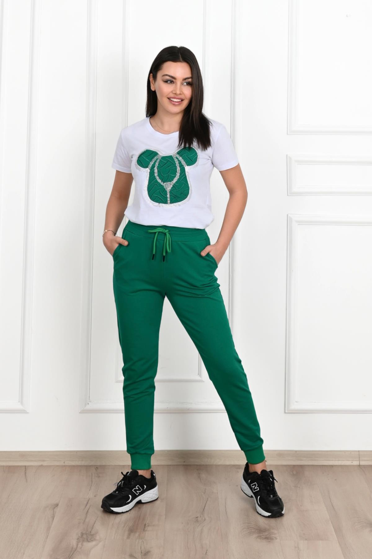 Kadın Kısa Kollu Eşofman takımı 3717-23