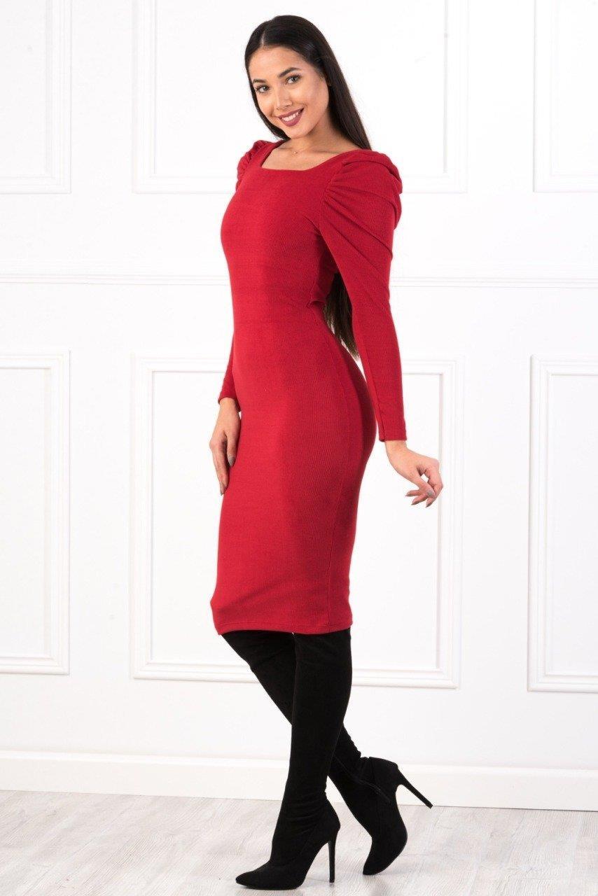 Kadın Kolları Kaşkorse Elbise 8511