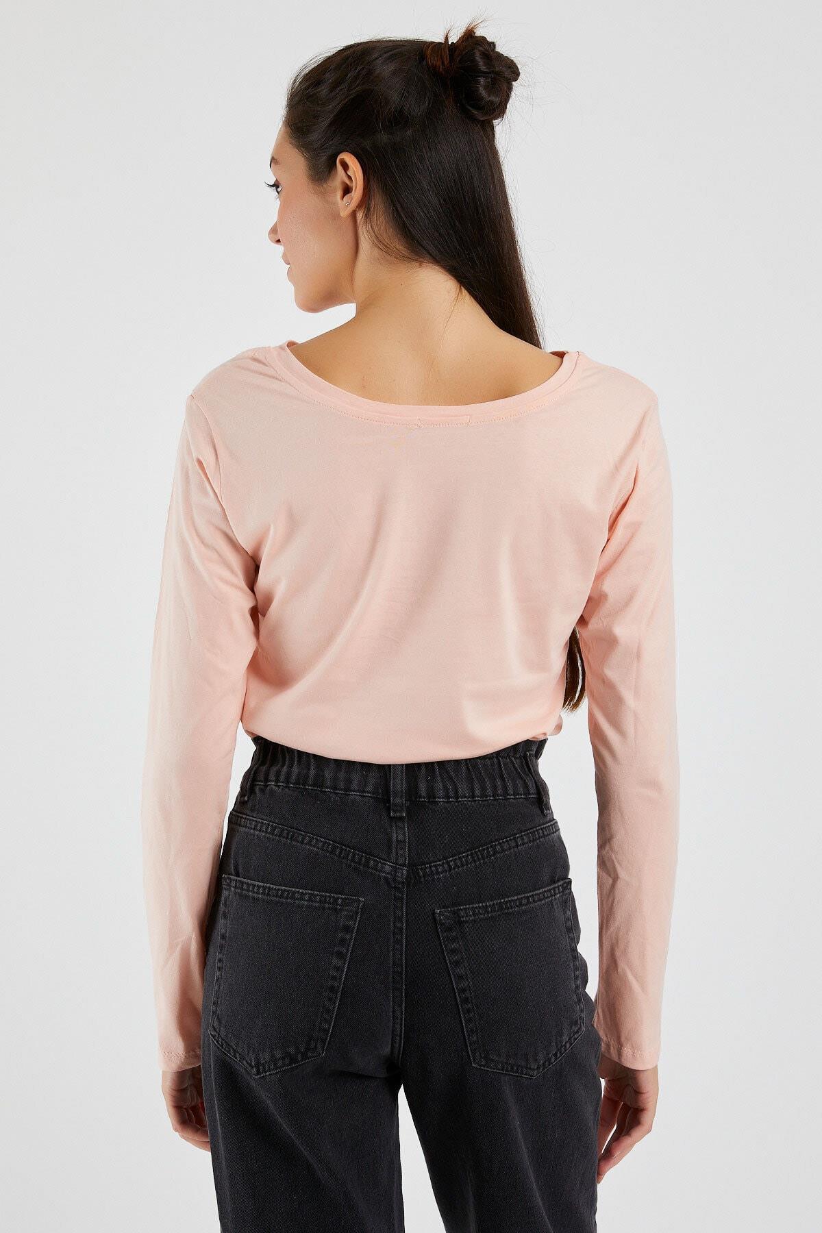 Kadın  N°5 Baskılı Uzun Kollu Sweat 9134