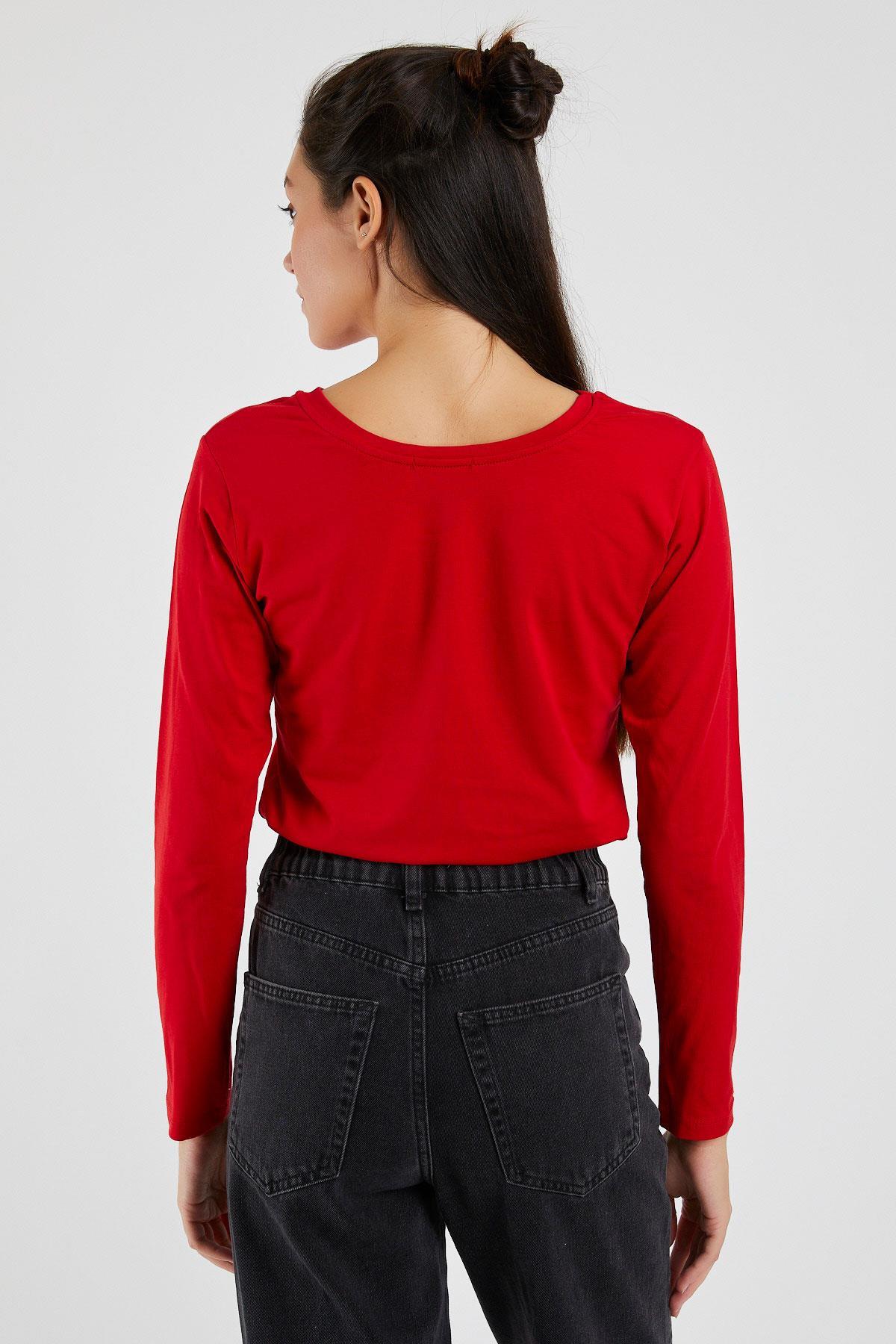 Kadın  N°5 Baskılı Uzun Kollu Sweat 9134